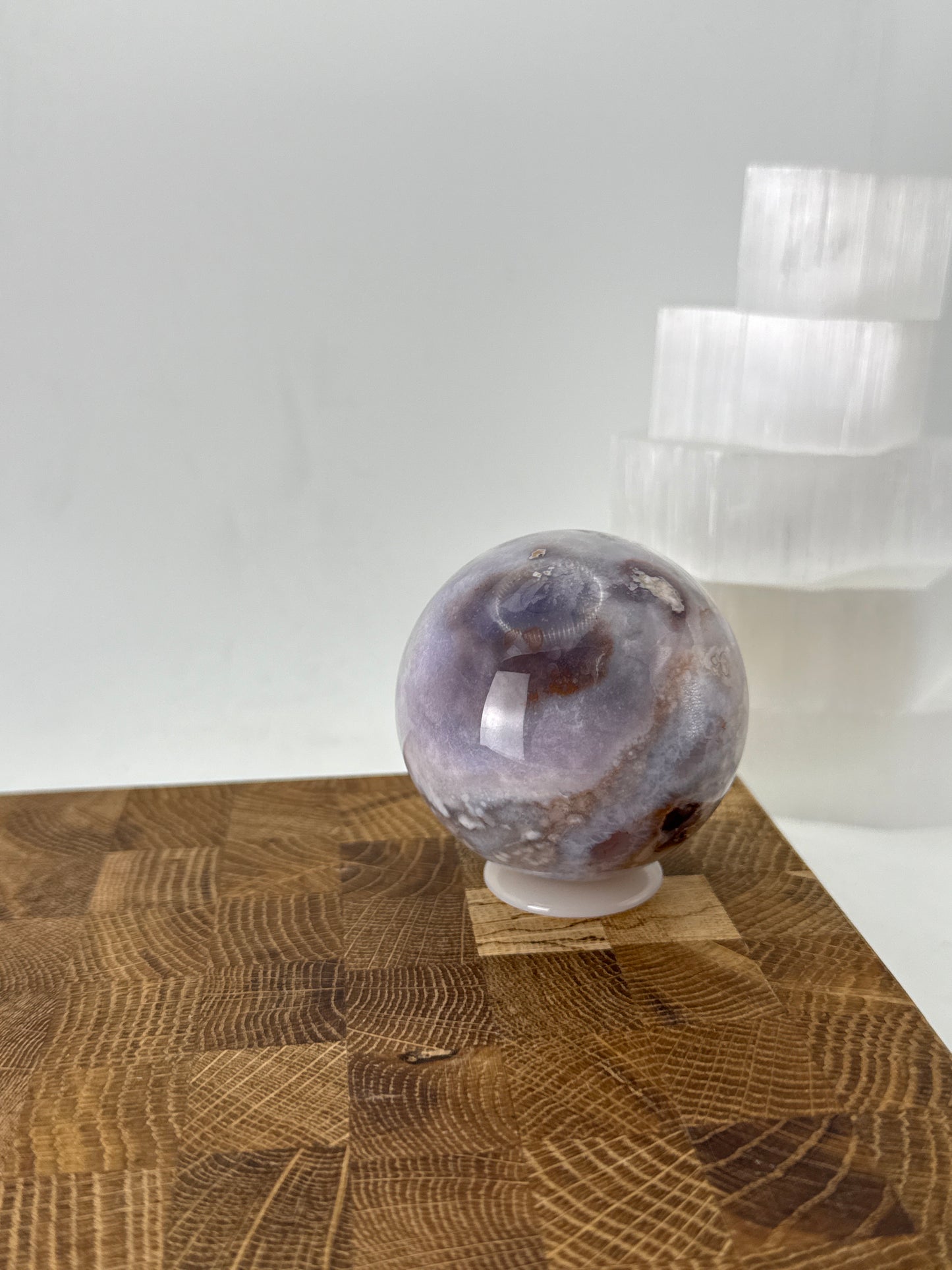 Blue Flower Agate Sphere
