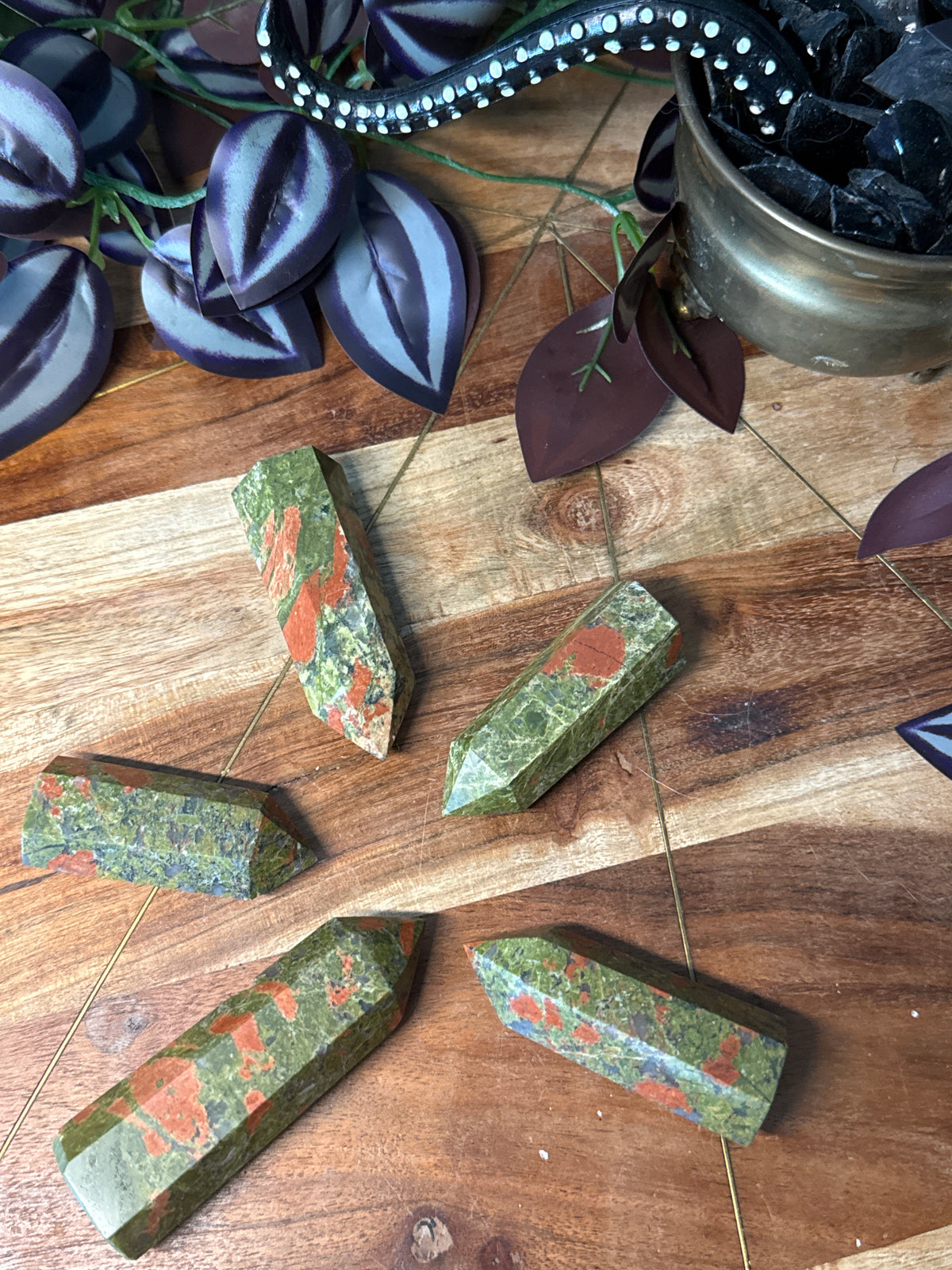 Unakite jasper towers