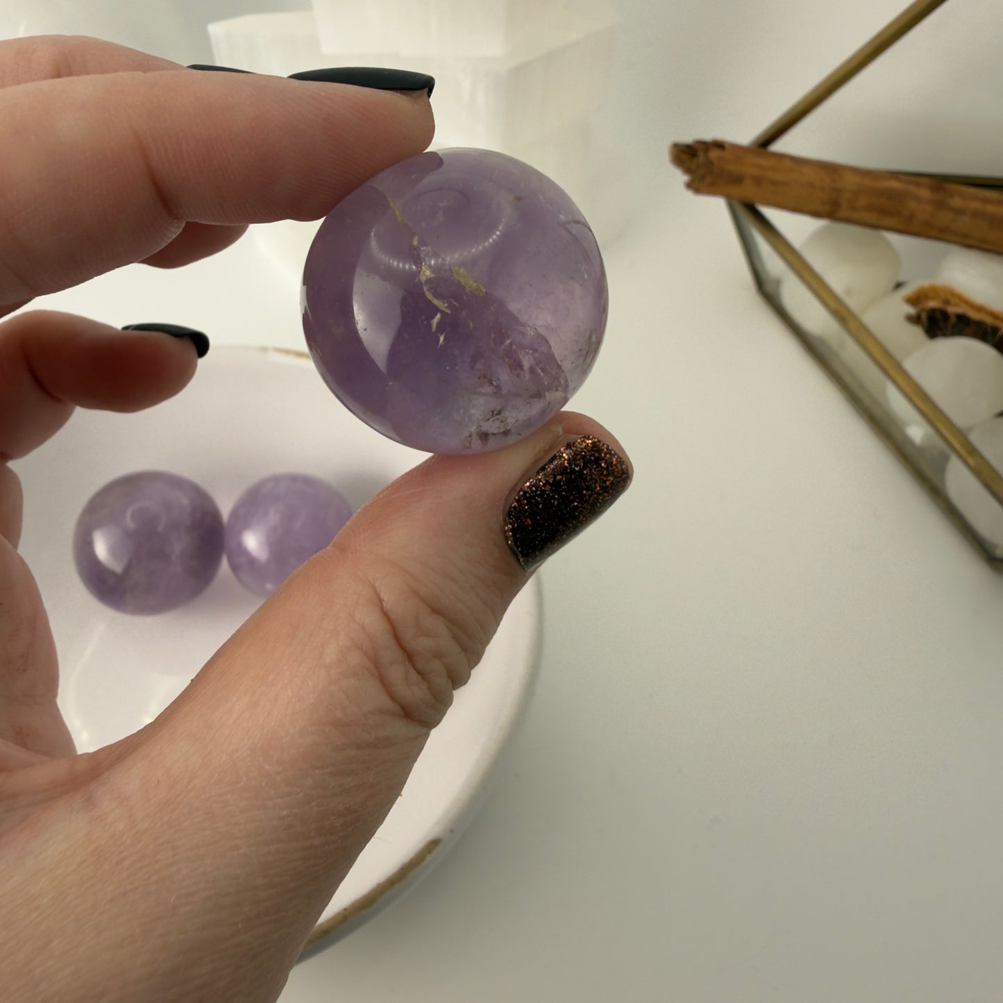 Amethyst spheres