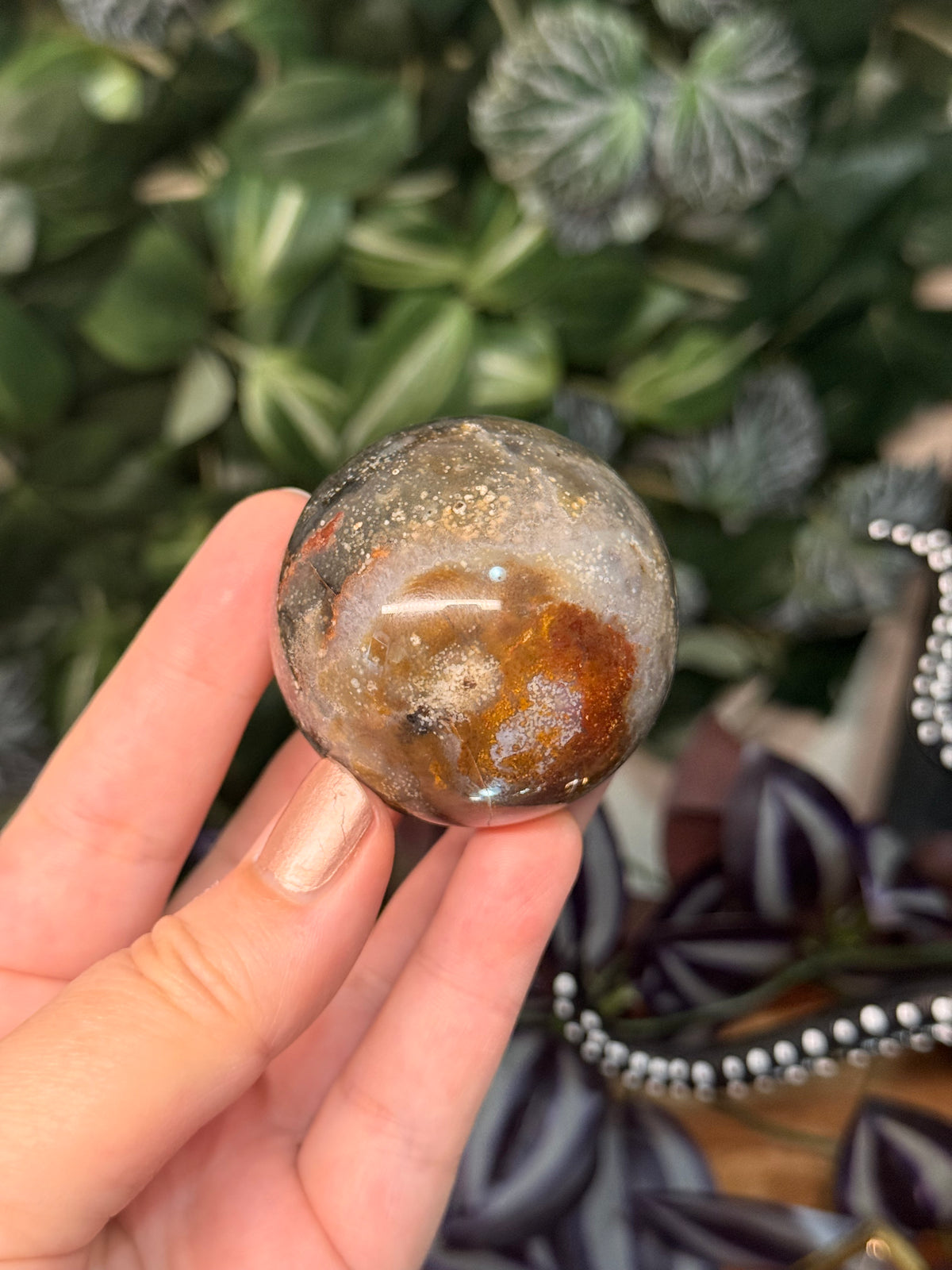 Starry Sky Agate spheres