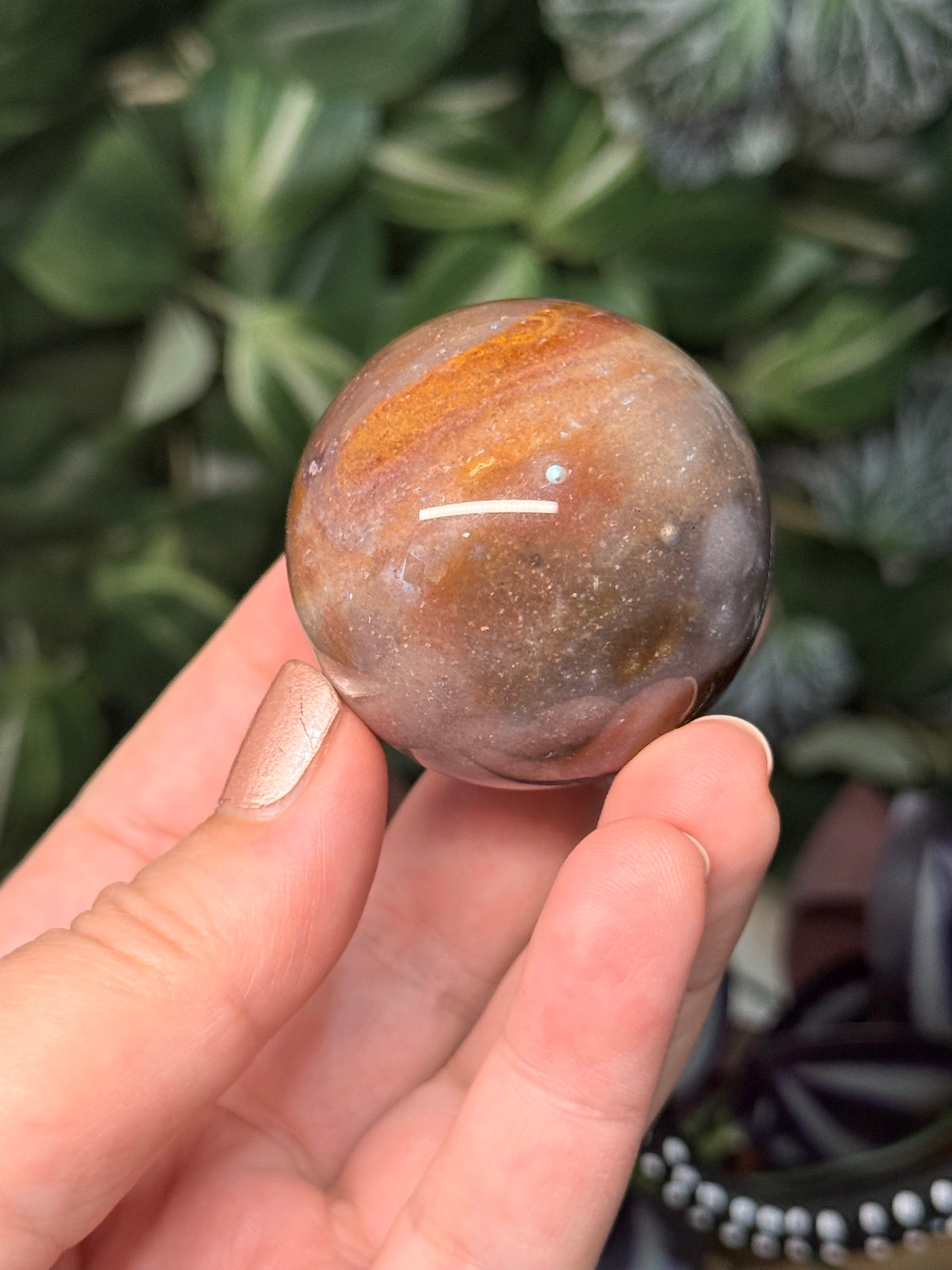 Starry Sky Agate spheres