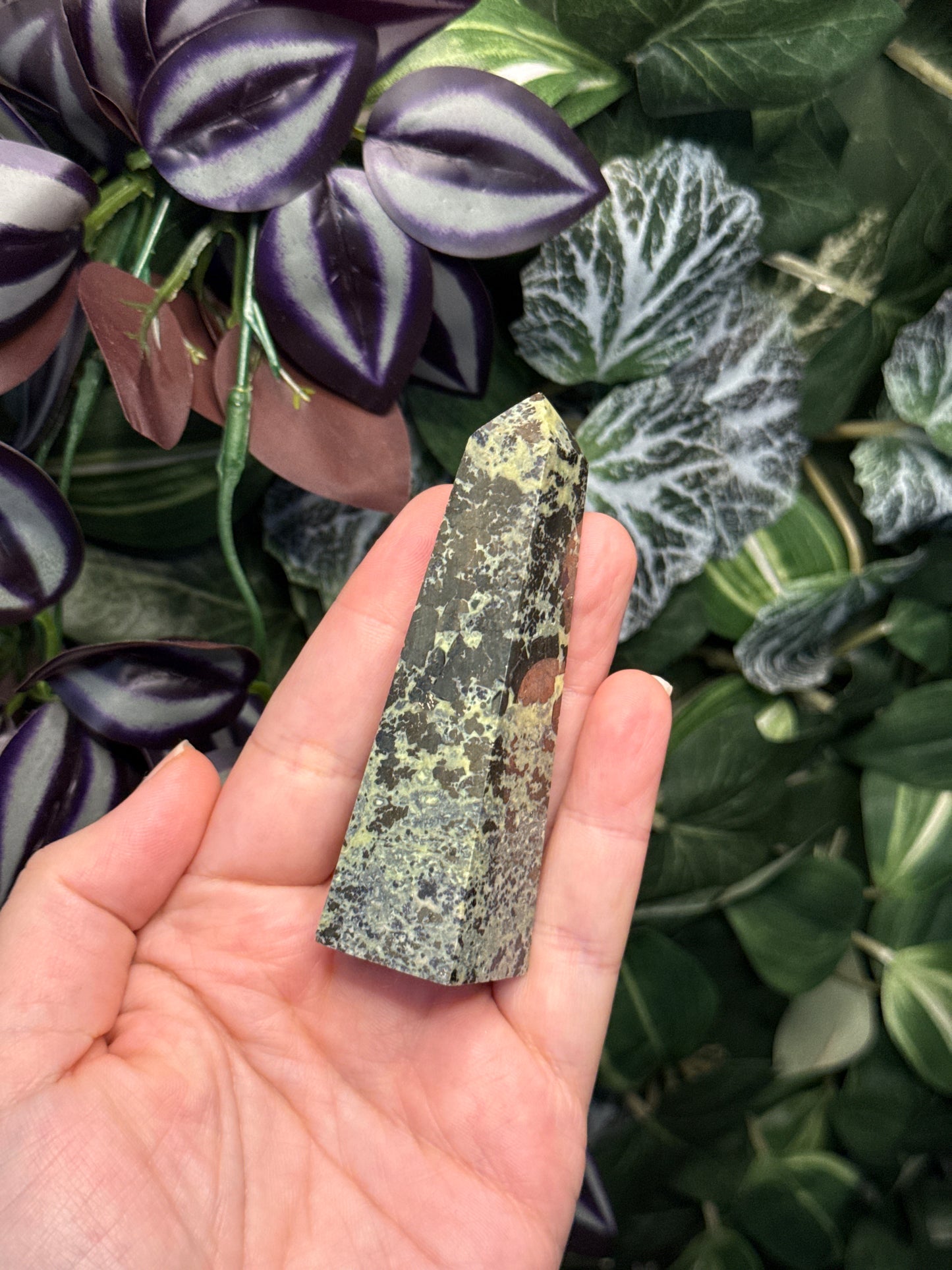 Serpentine + Pyrite Tower