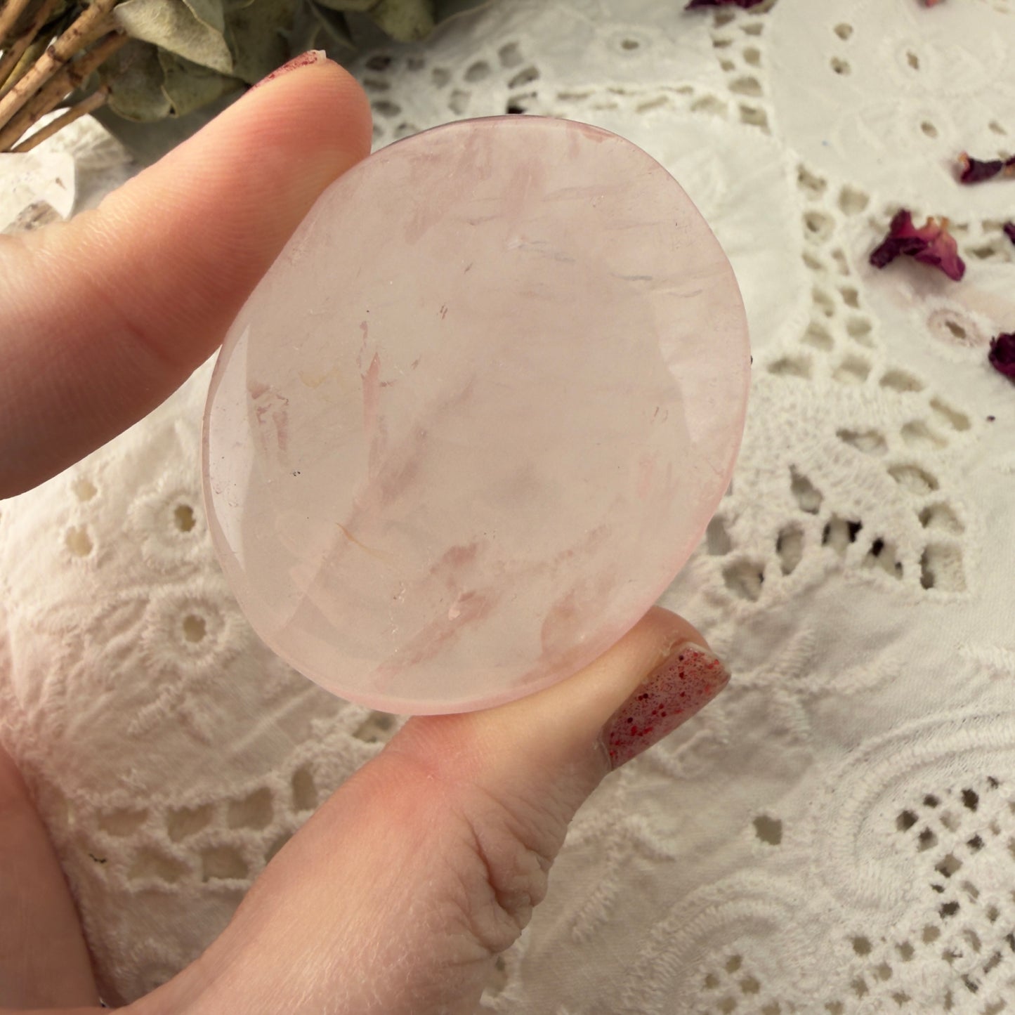 Rose Quartz palms