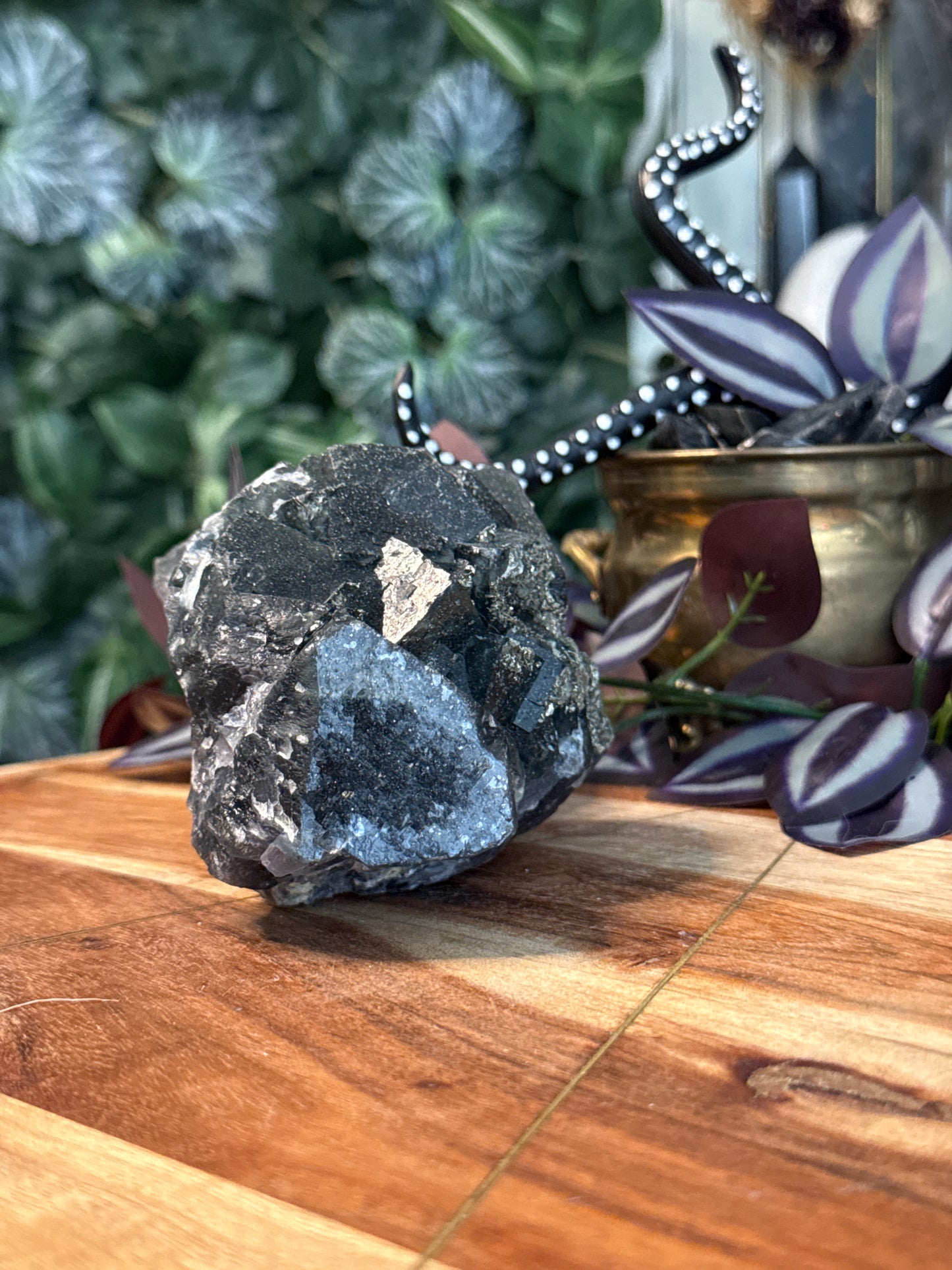 Daylight Fluorescent Fluorite with Pyrite