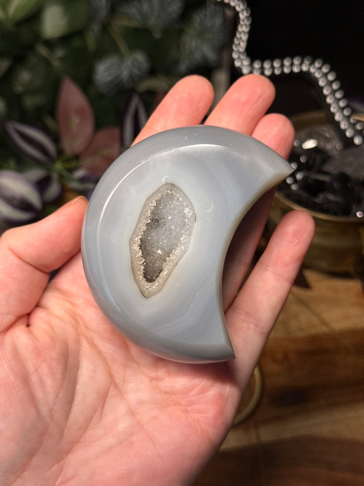 Druzy Agate Moons