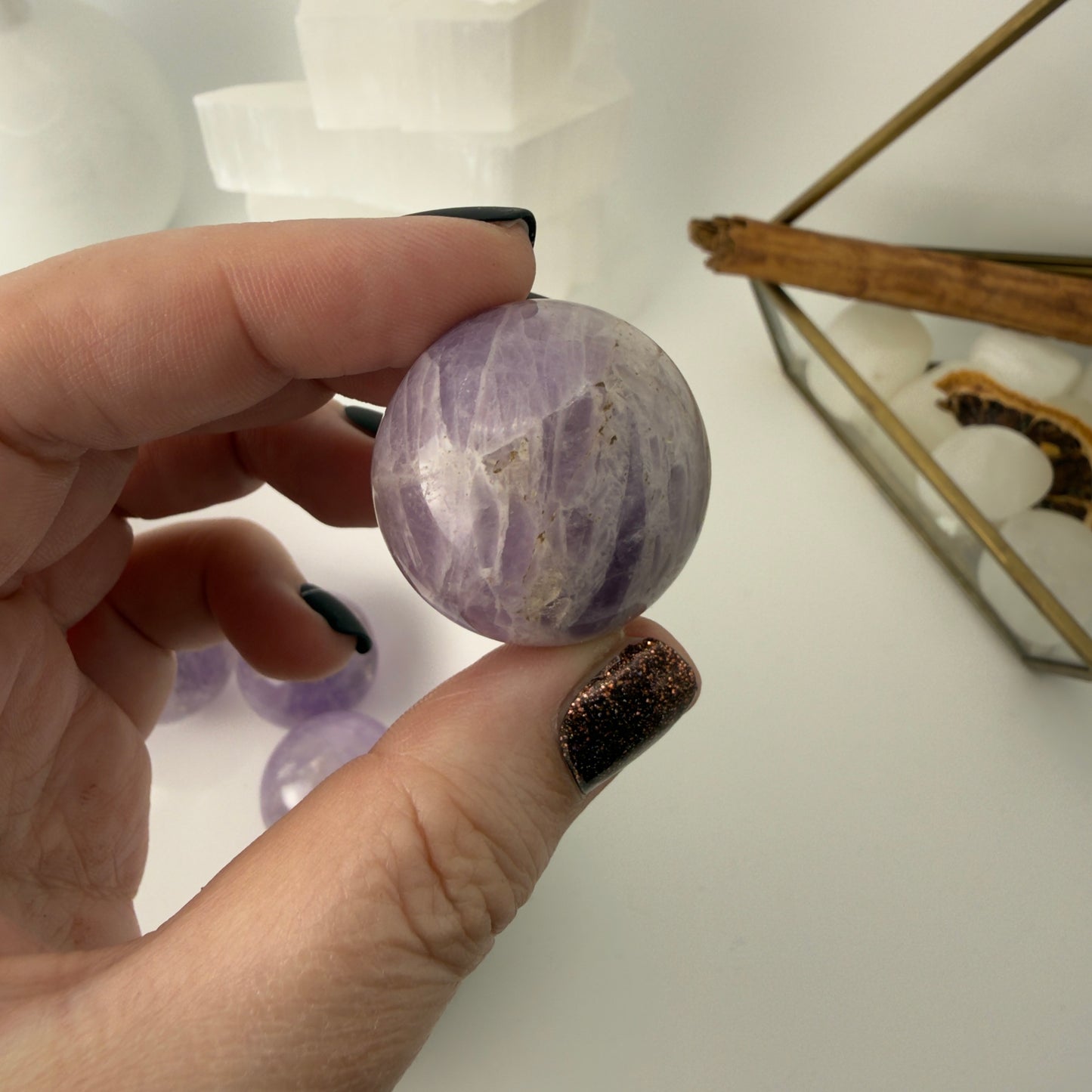 Amethyst spheres