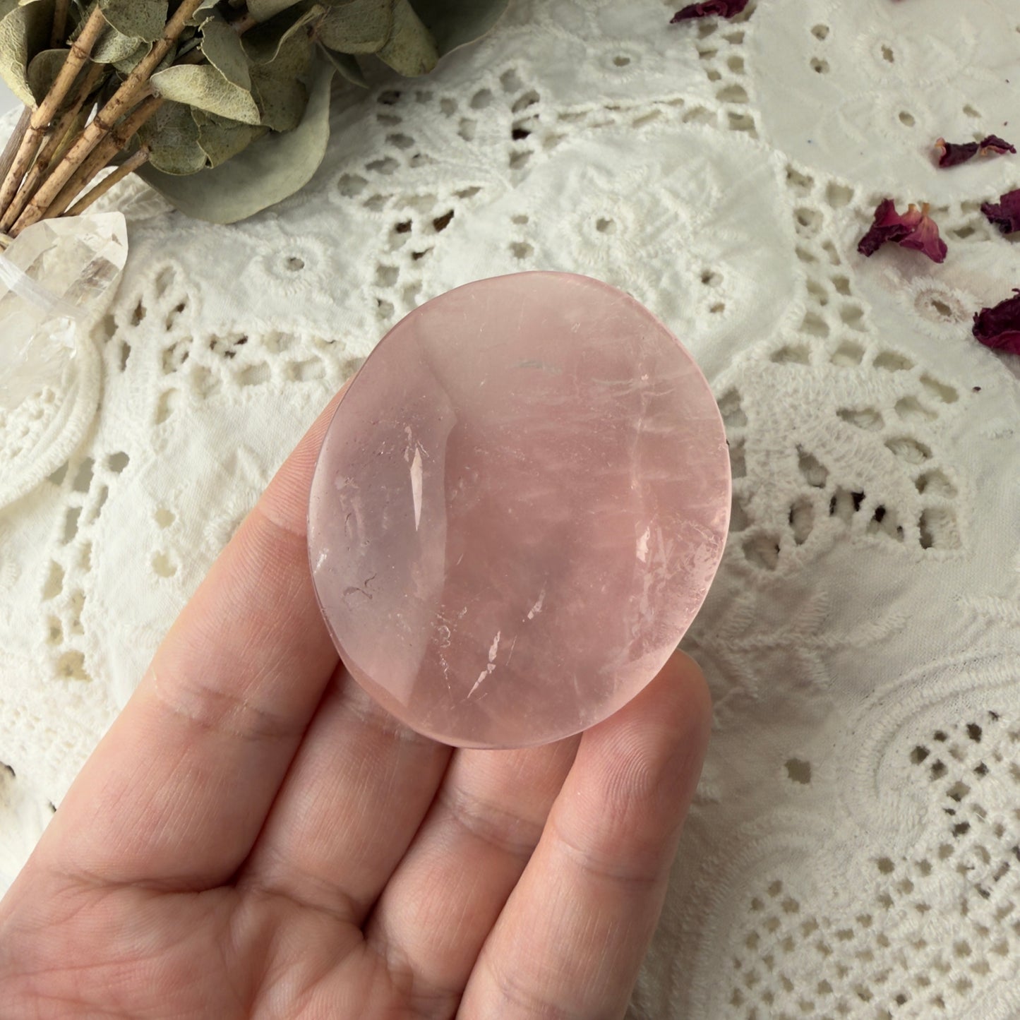 Rose Quartz palms