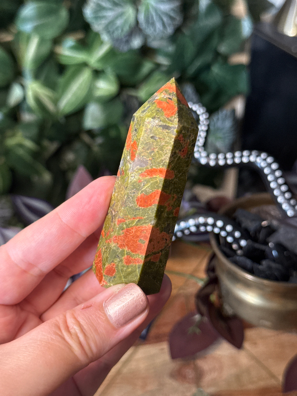 Unakite jasper towers
