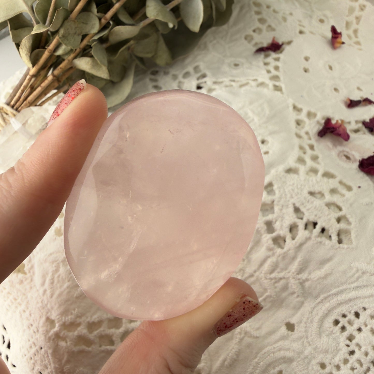 Rose Quartz palms