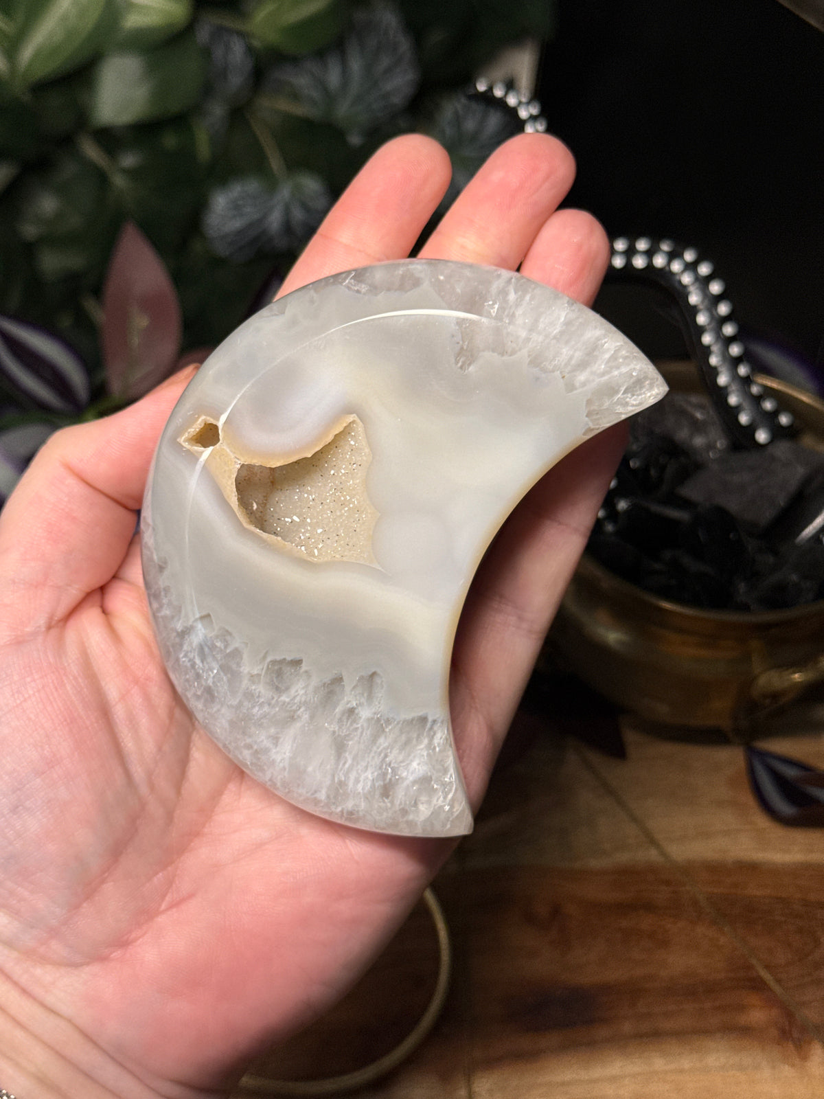 Druzy Agate Moons
