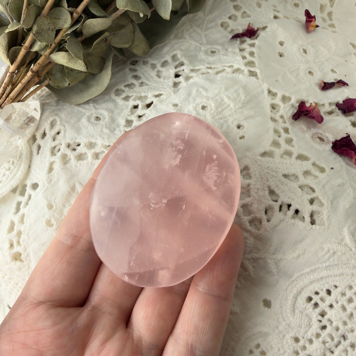 Rose Quartz palms