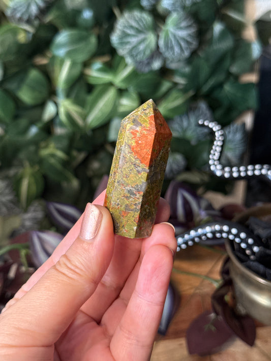 Unakite jasper towers