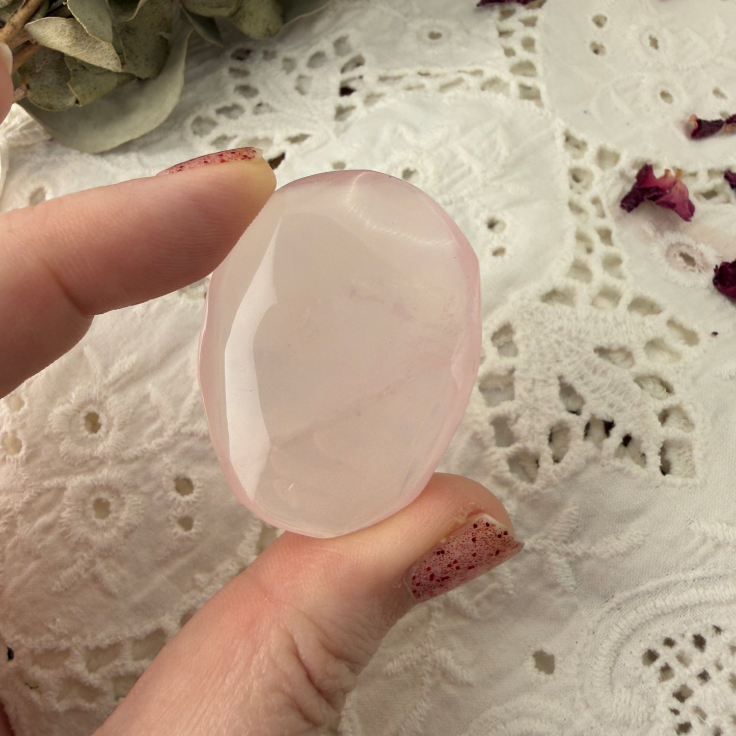 Rose Quartz palms
