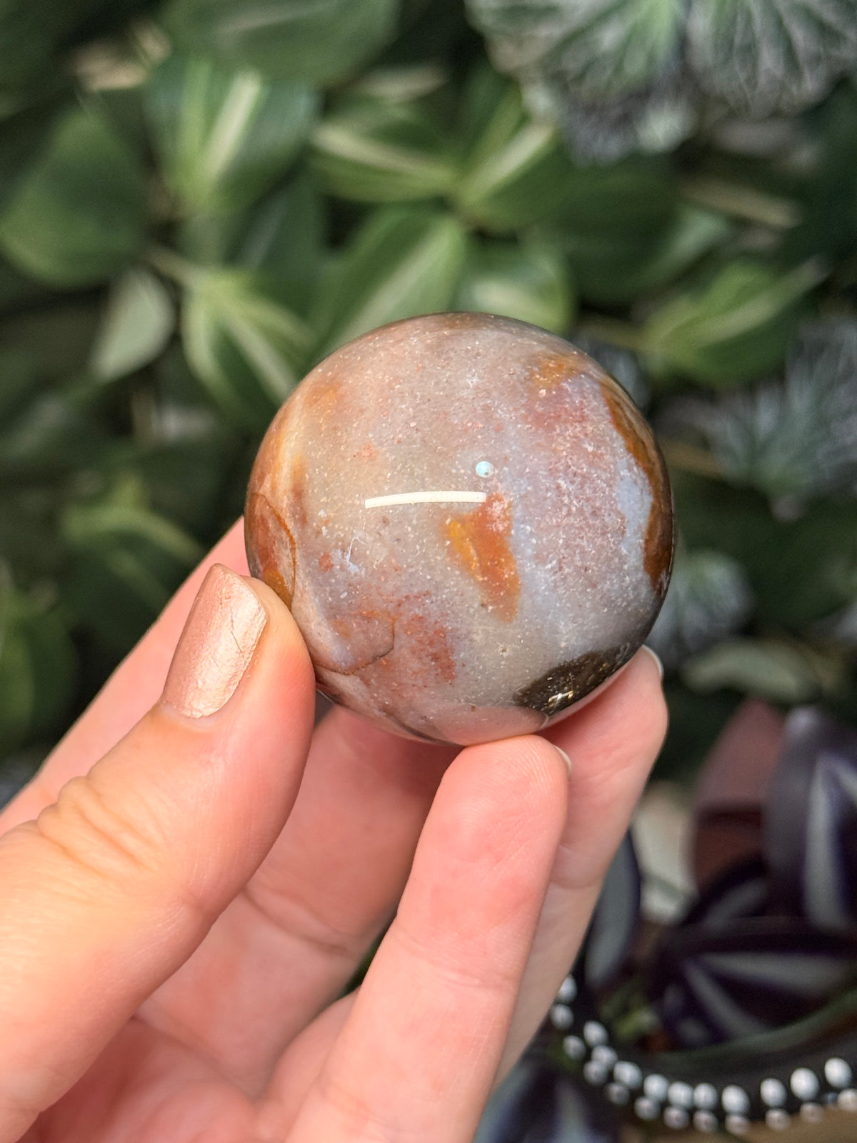 Starry Sky Agate spheres