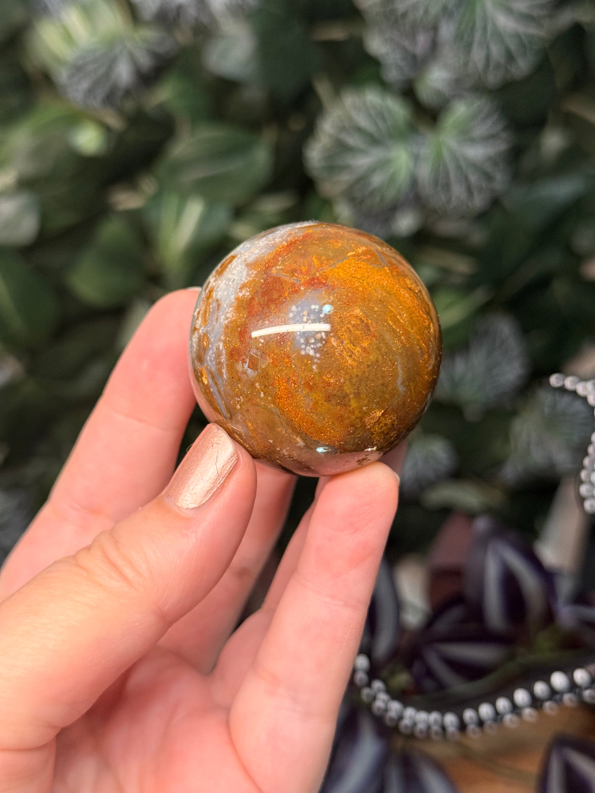 Starry Sky Agate spheres