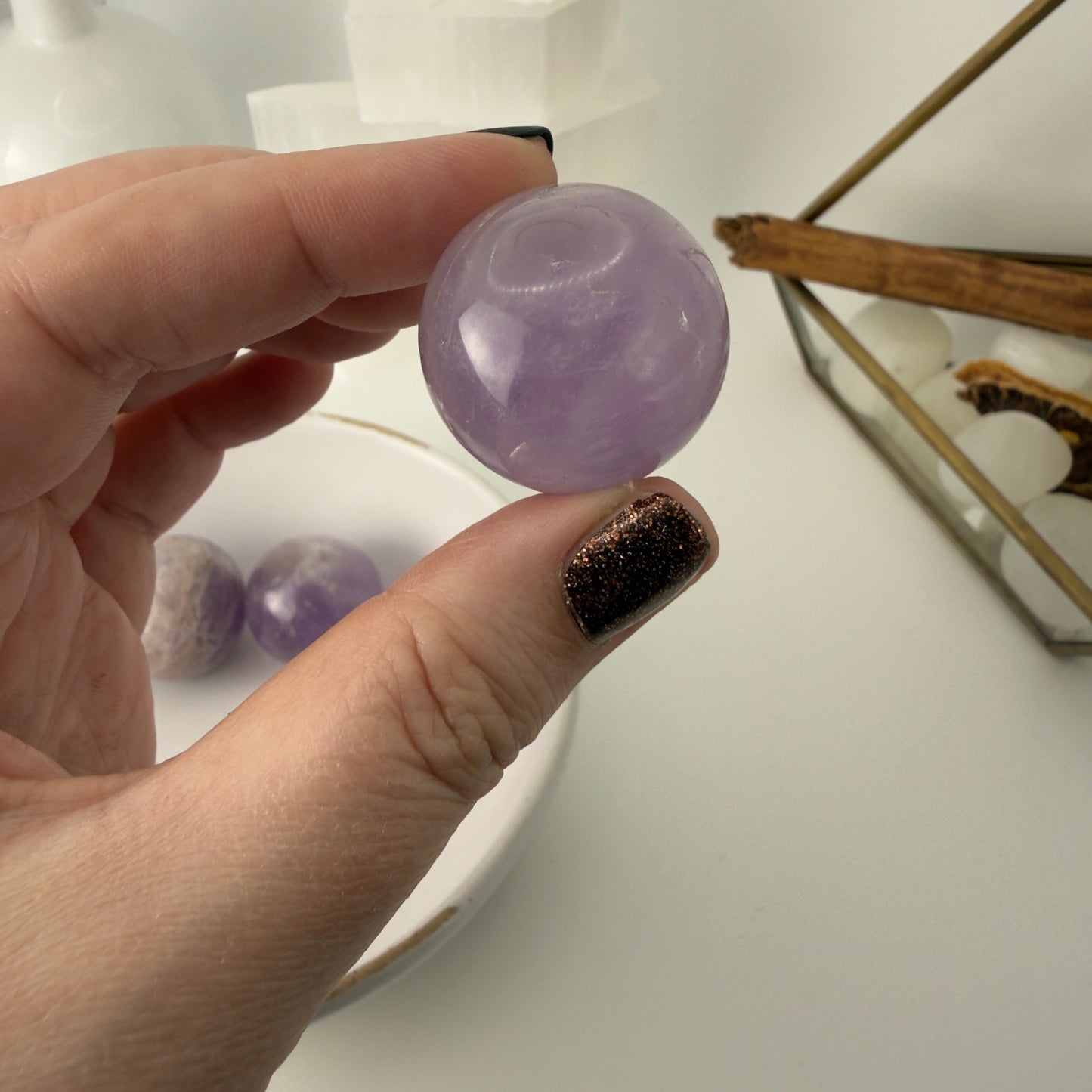 Amethyst spheres