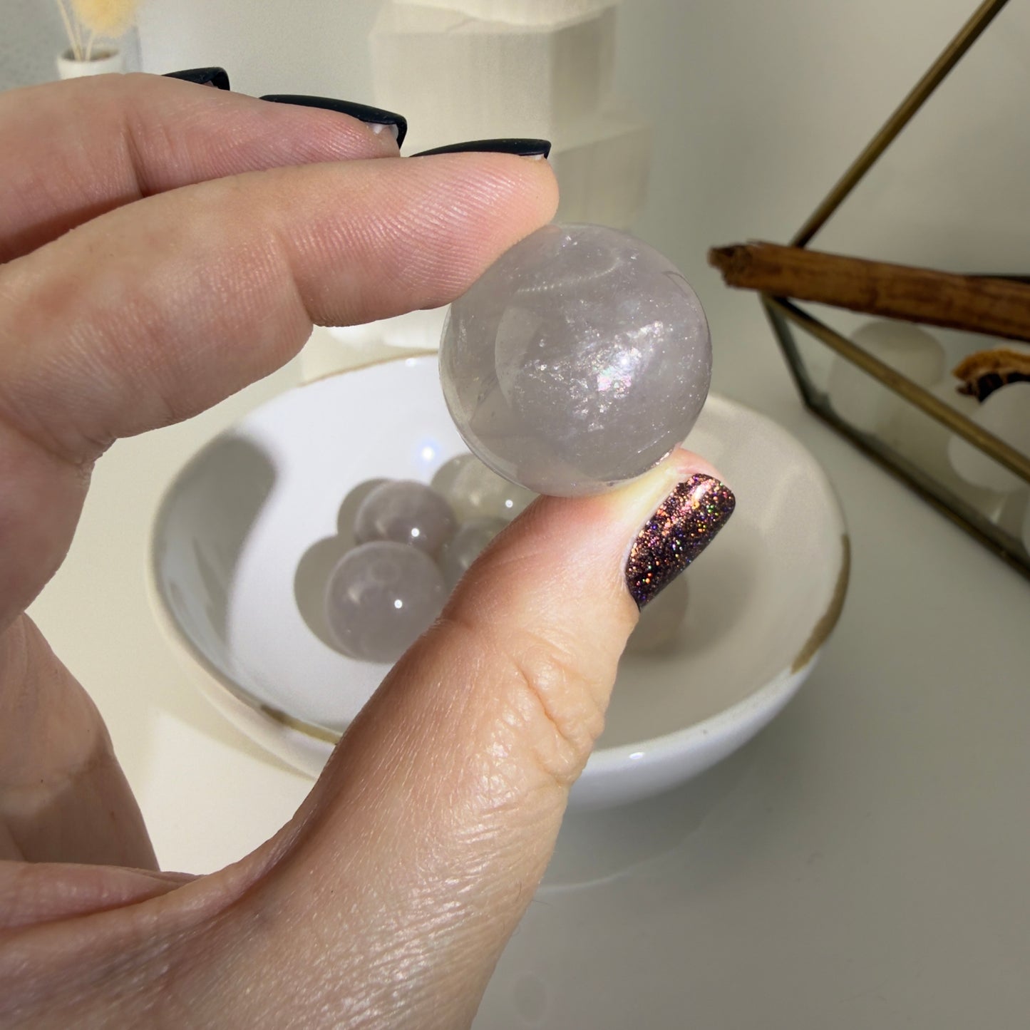 Blue rose mini spheres