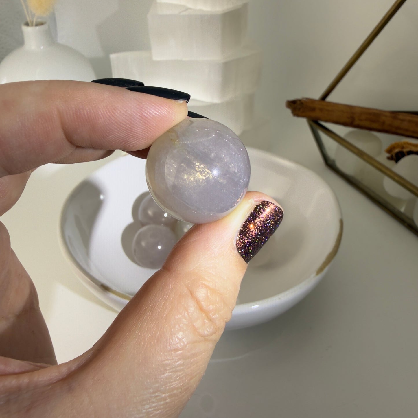 Blue rose mini spheres