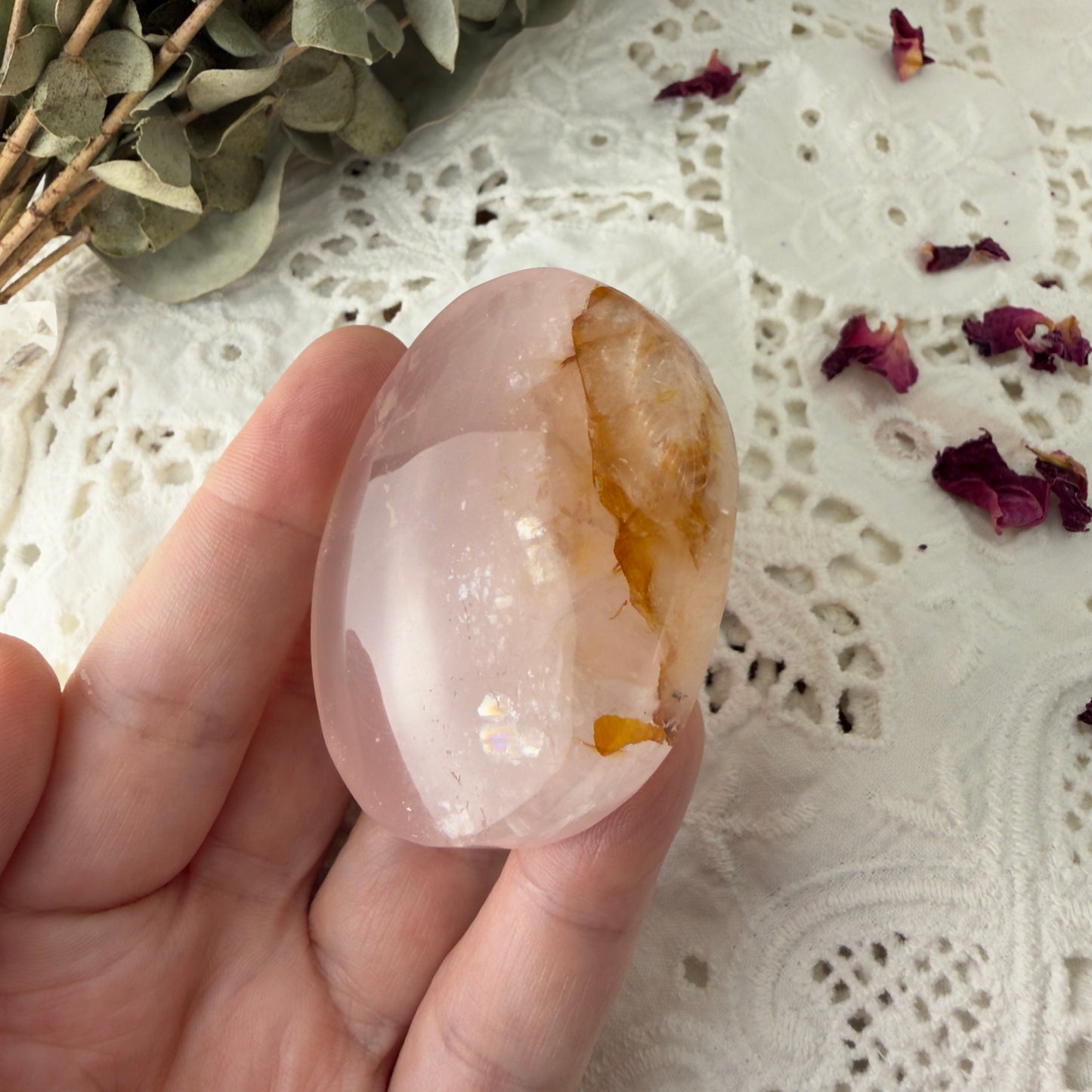 Rose Quartz palms