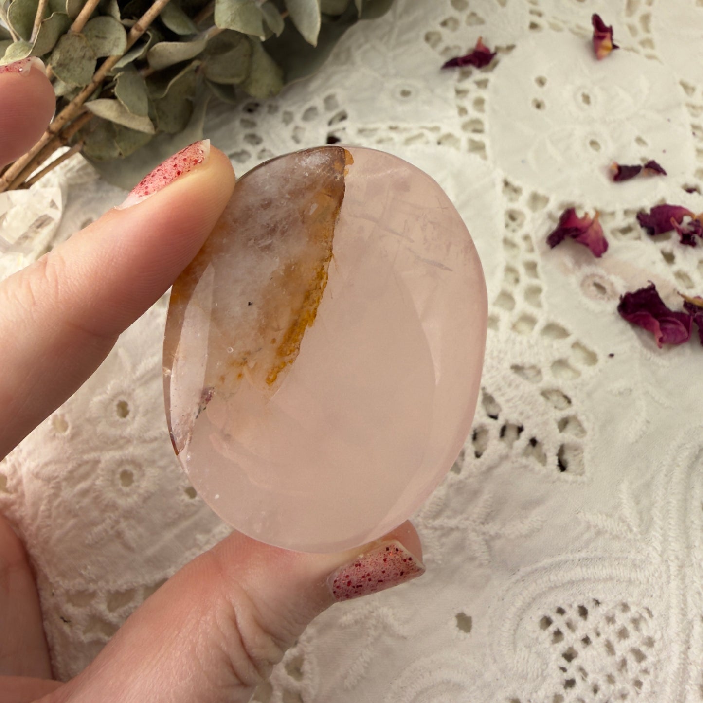 Rose Quartz palms