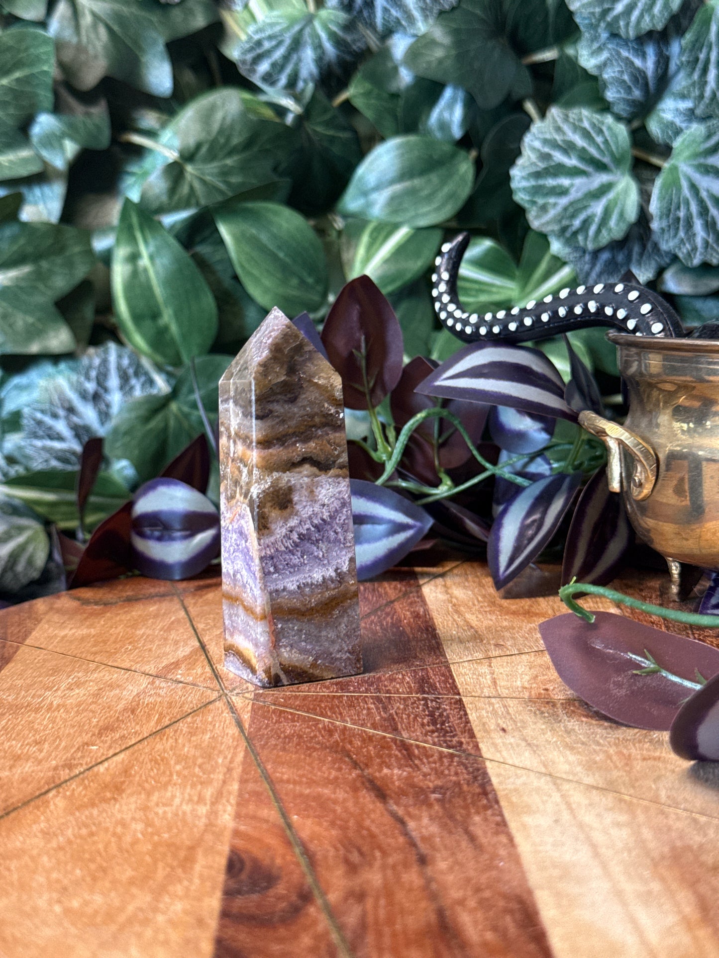 Garden fluorite tower