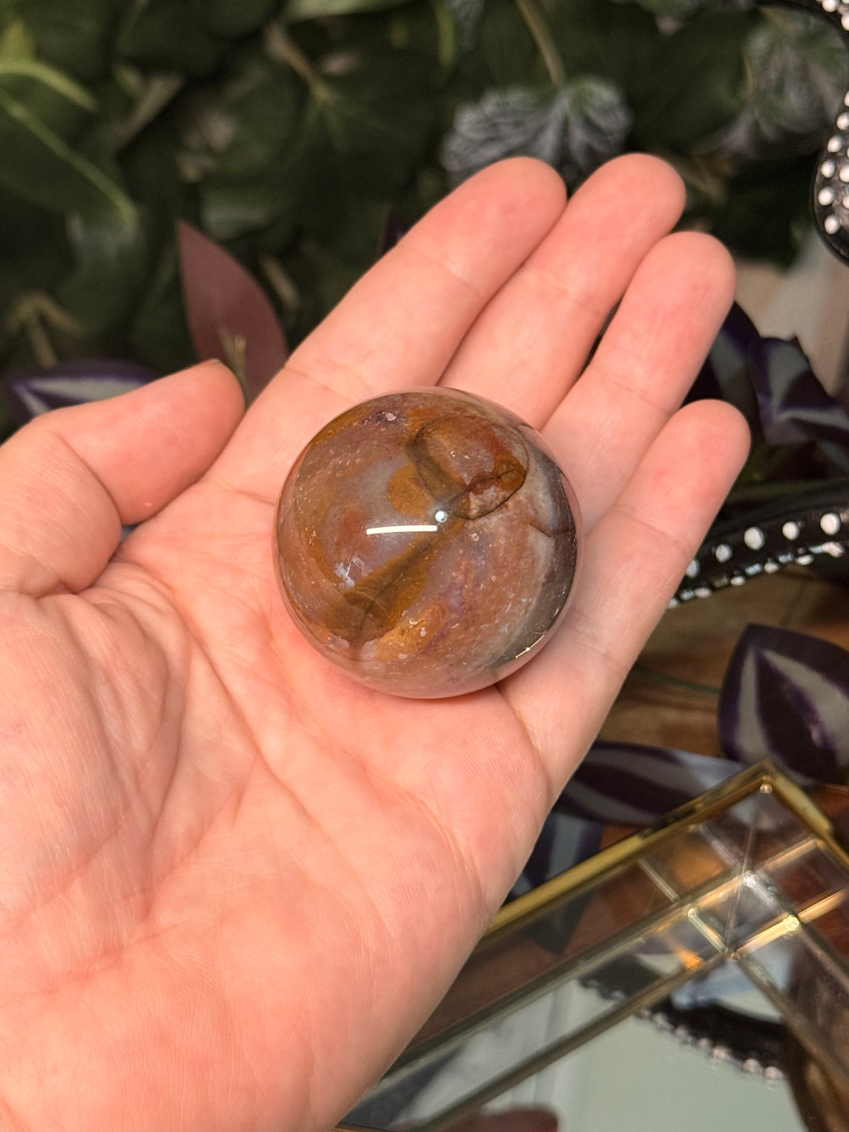 Starry Sky Agate spheres