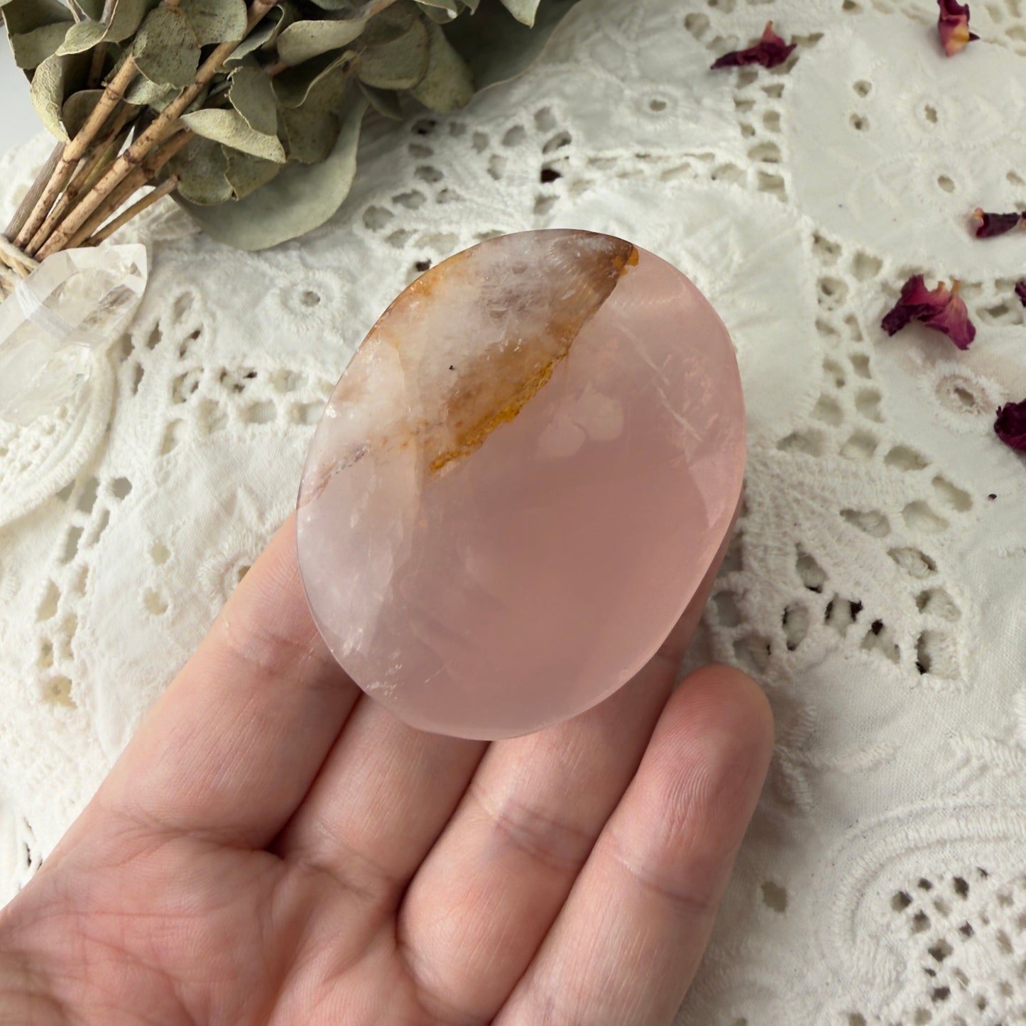 Rose Quartz palms