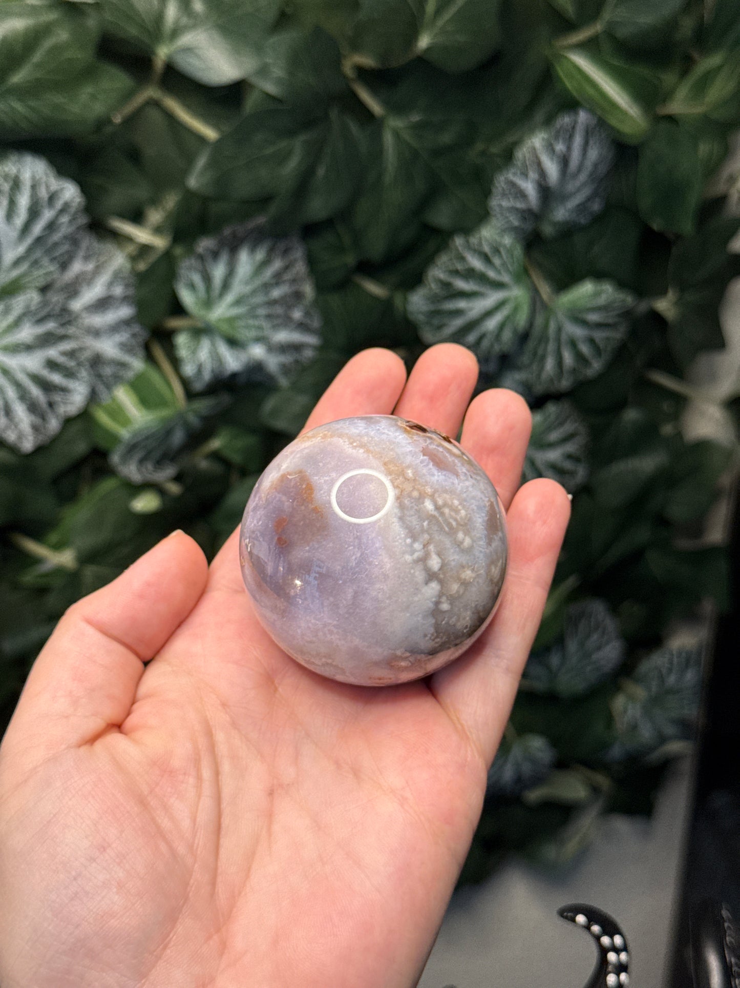 Blue Flower Agate Sphere