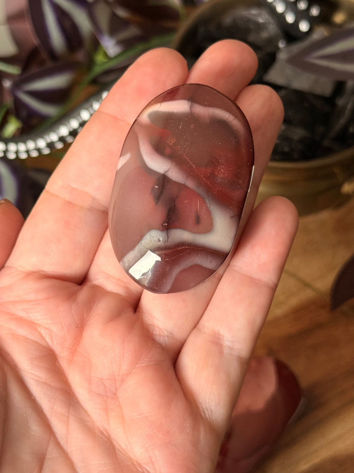 Mookaite Jasper palm stones
