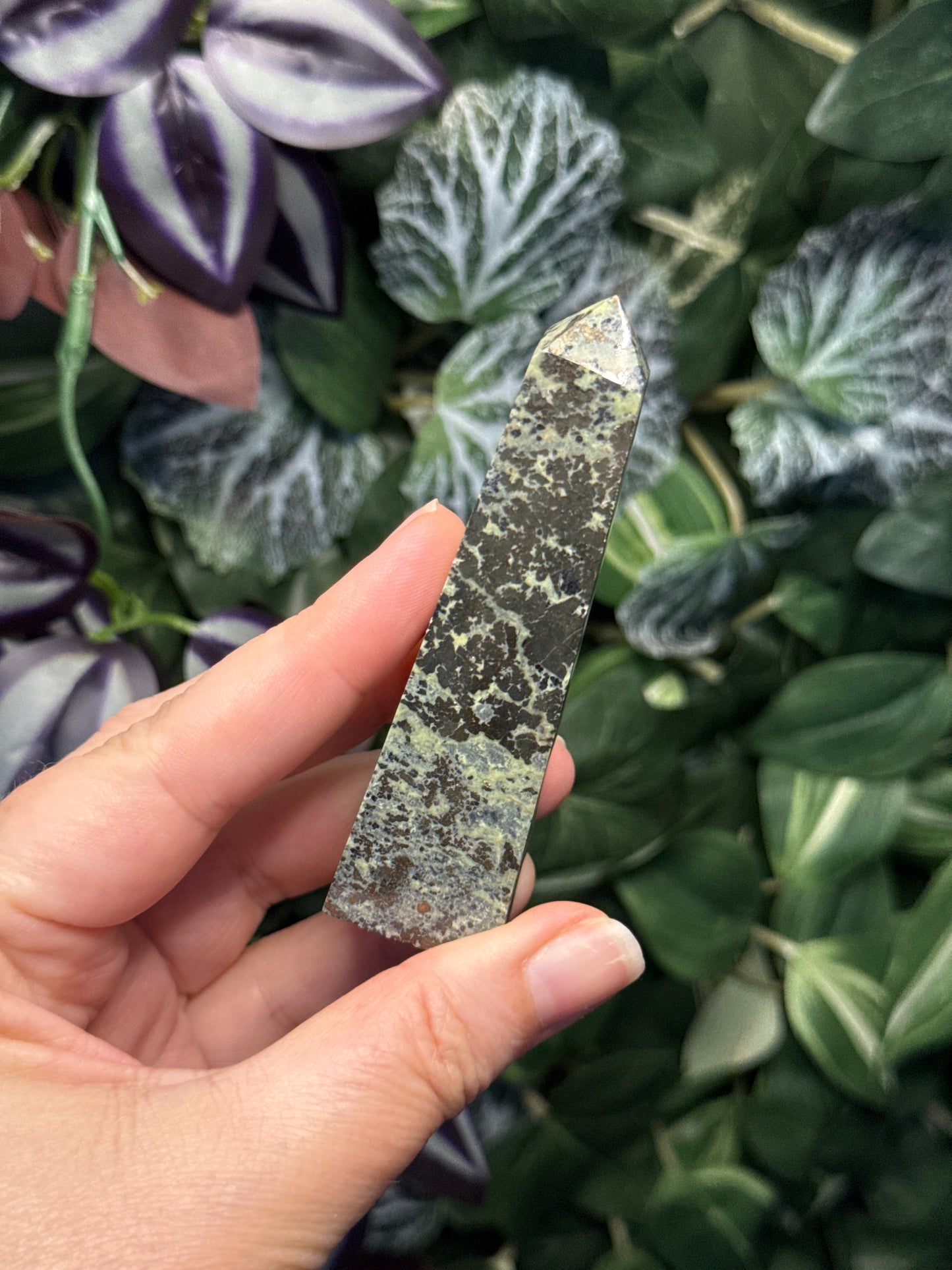 Serpentine + Pyrite Tower