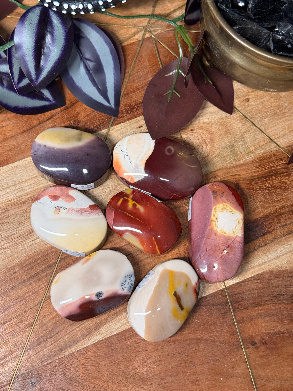 Mookaite Jasper palm stones