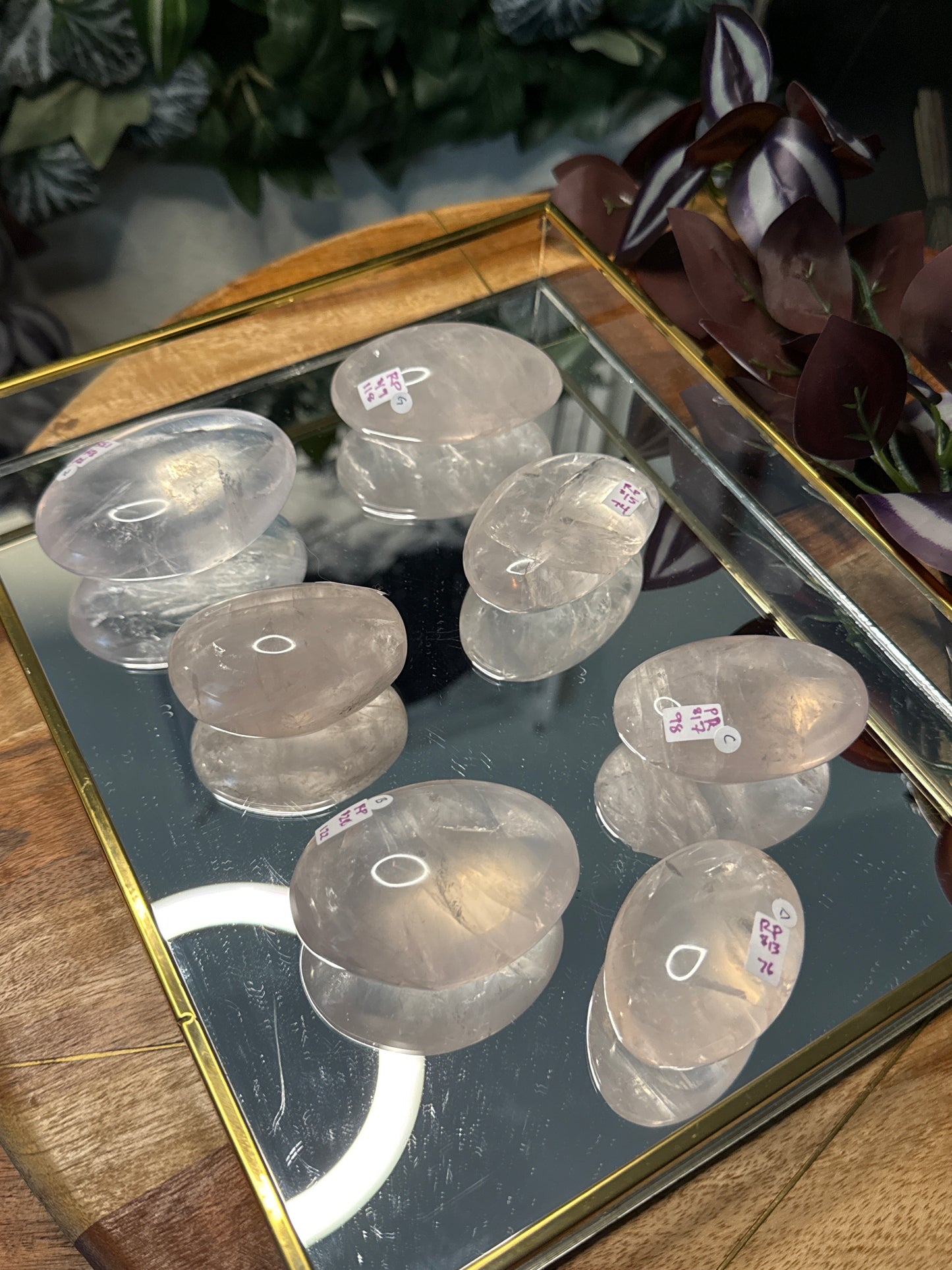 Rose Girasol Palm Stones
