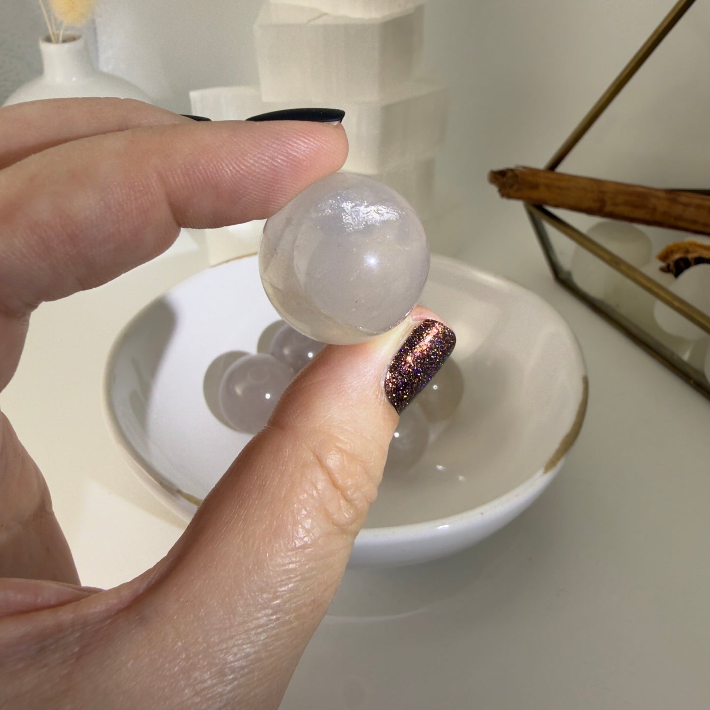 Blue rose mini spheres