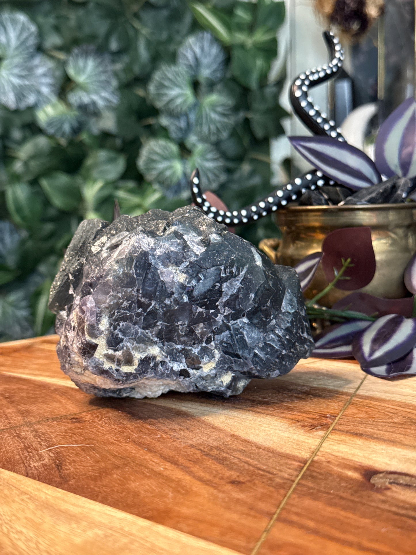 Daylight Fluorescent Fluorite with Pyrite
