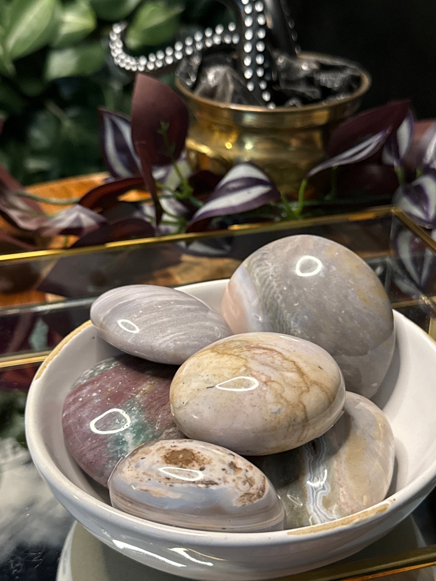 Ocean Jasper Palm Stones
