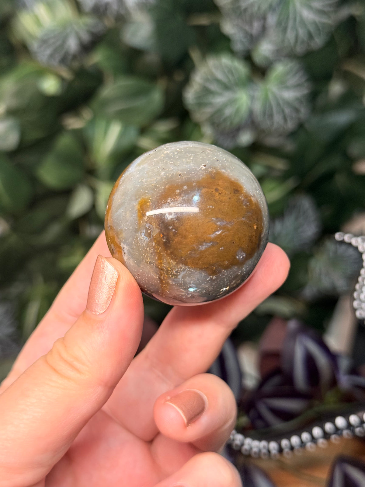 Starry Sky Agate spheres