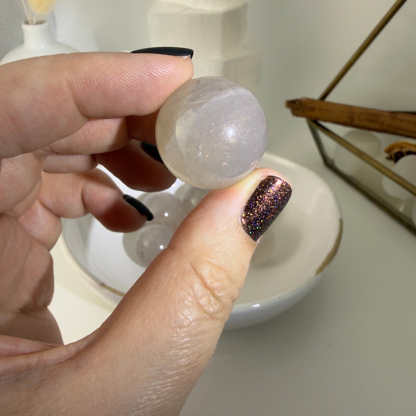 Blue rose mini spheres