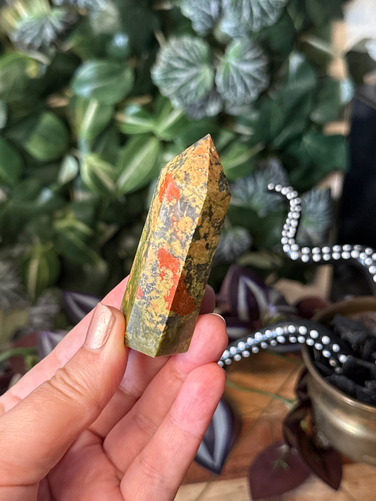 Unakite jasper towers