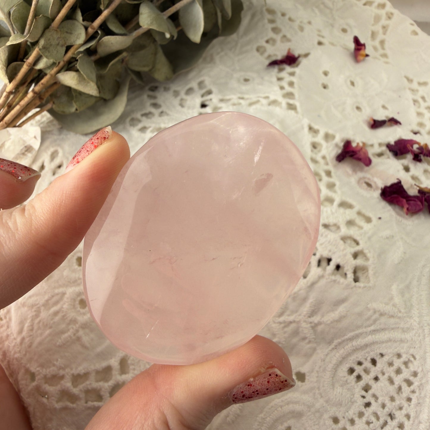 Rose Quartz palms