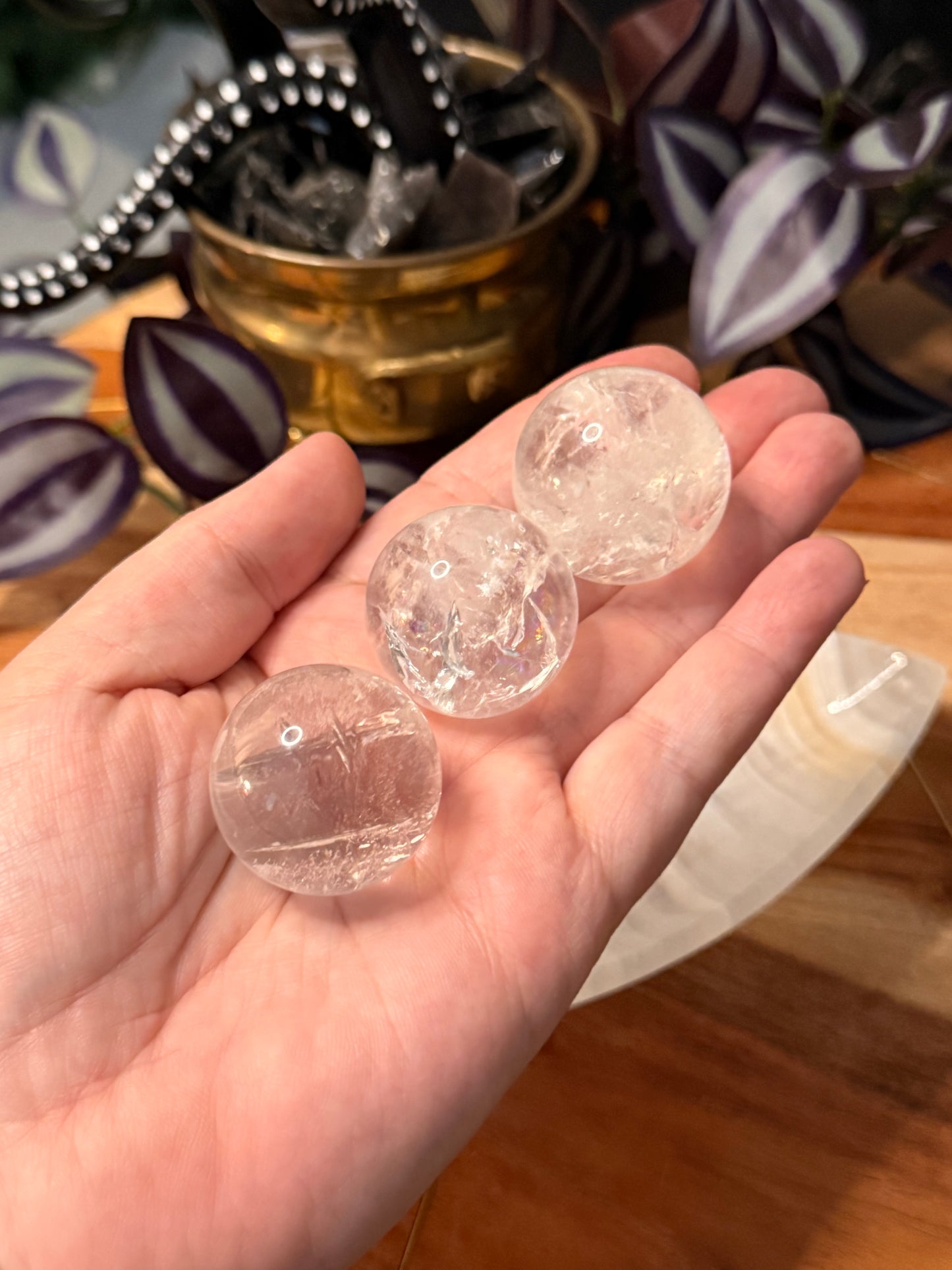 Clear Quartz 1" spheres
