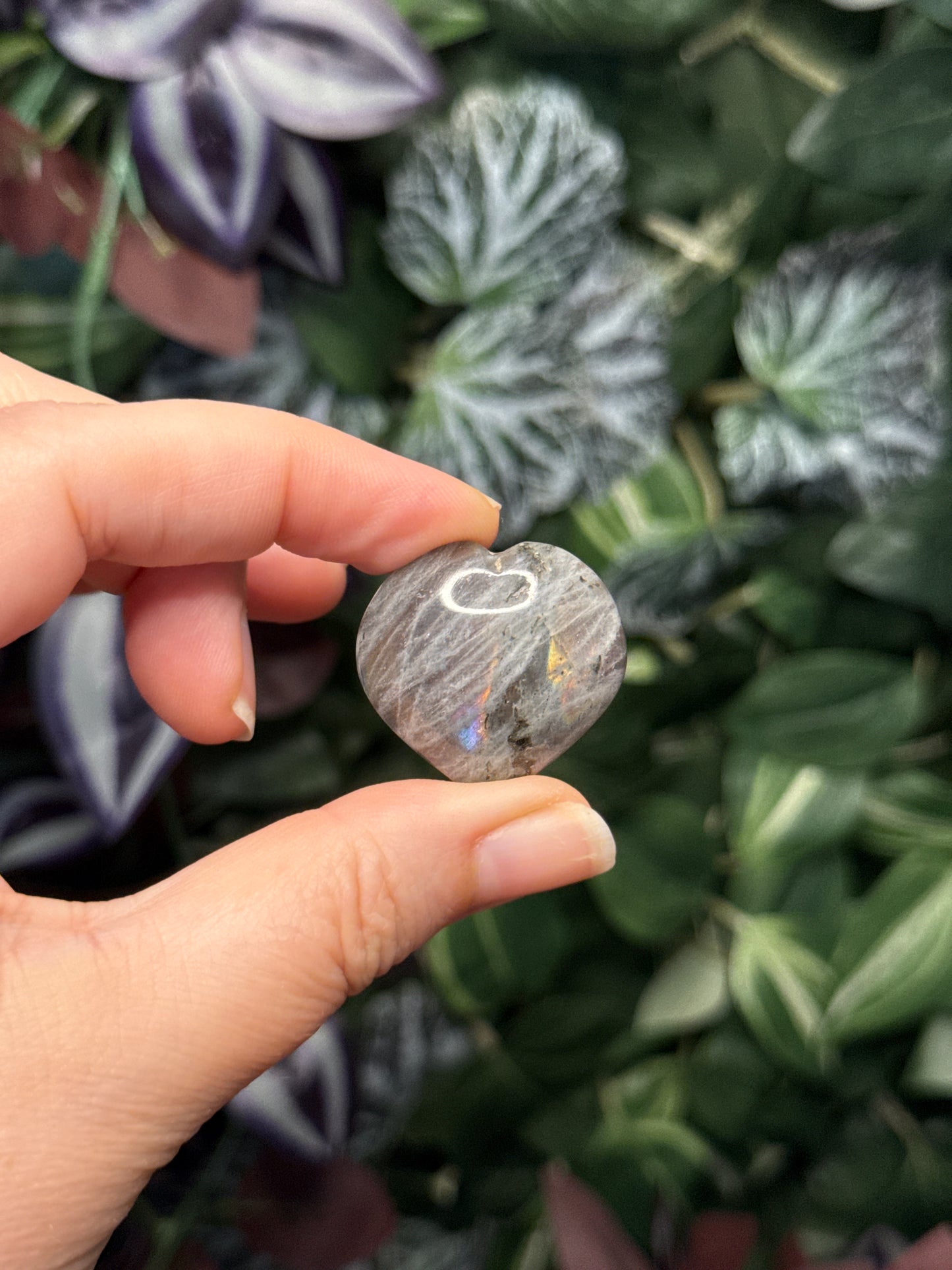 Labradorite hearts