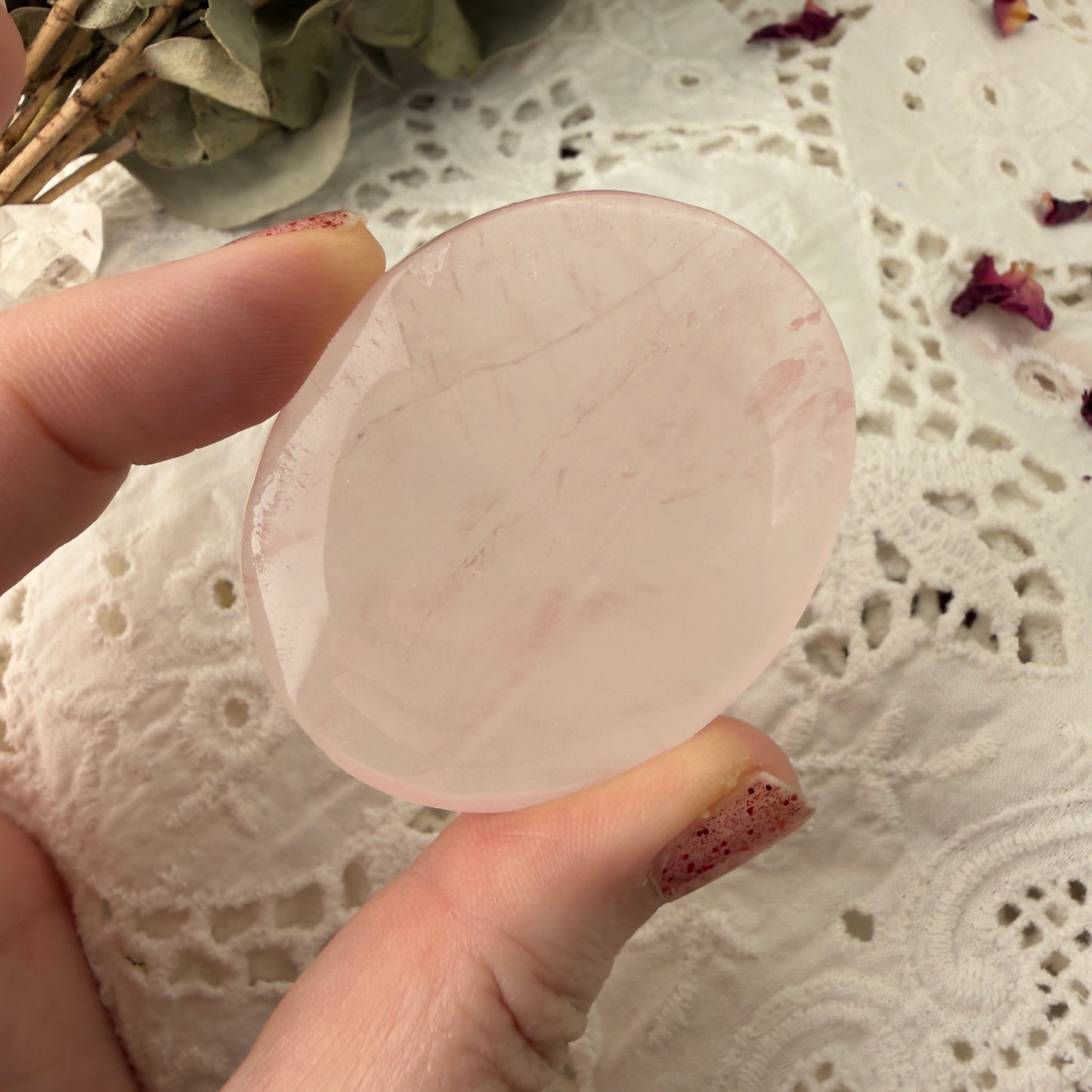 Rose Quartz palms