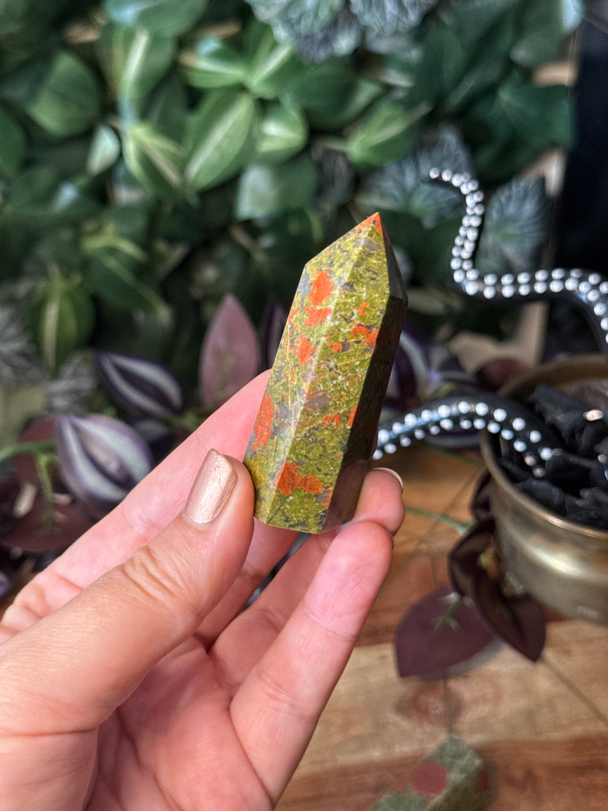 Unakite jasper towers