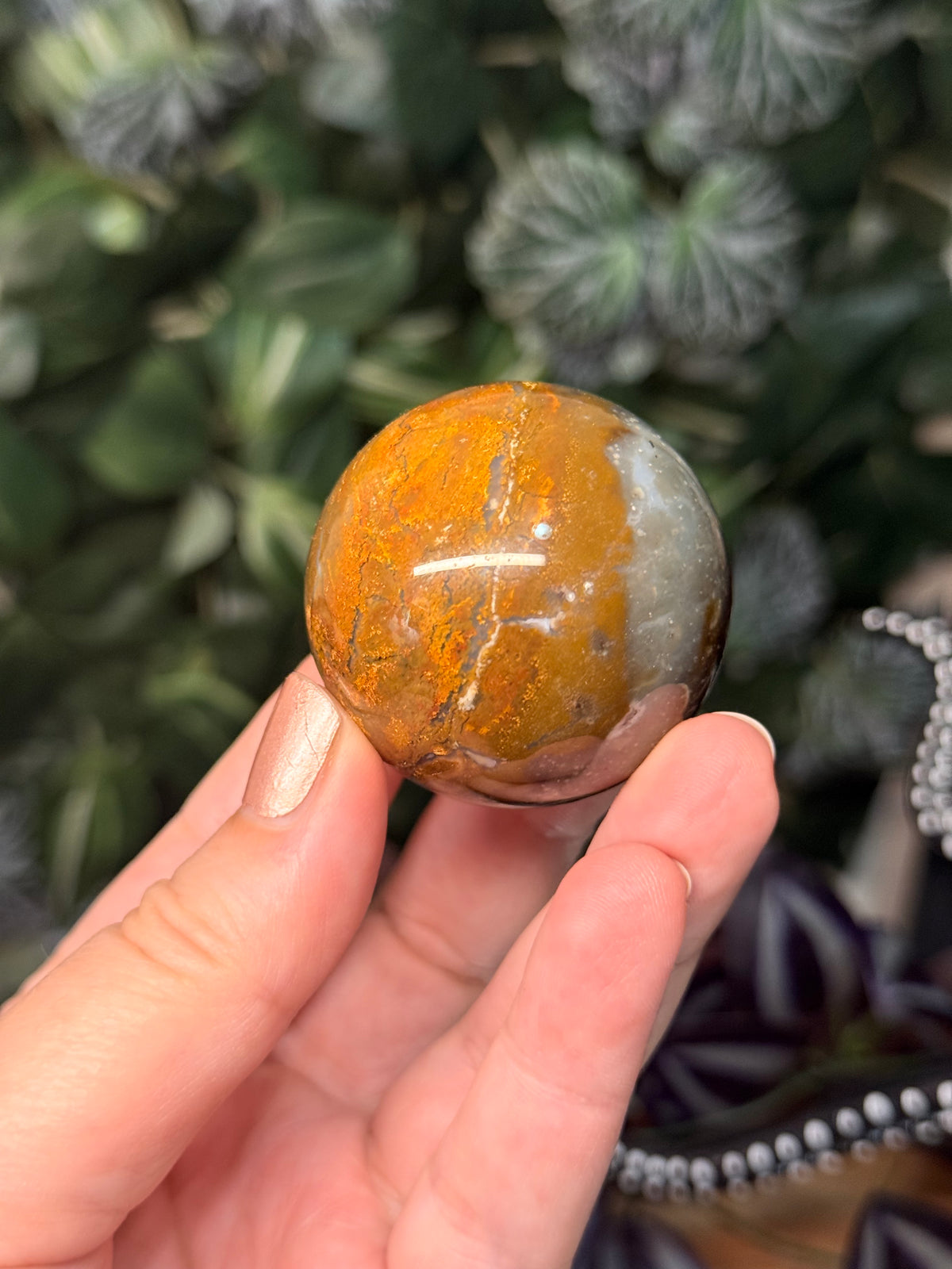 Starry Sky Agate spheres