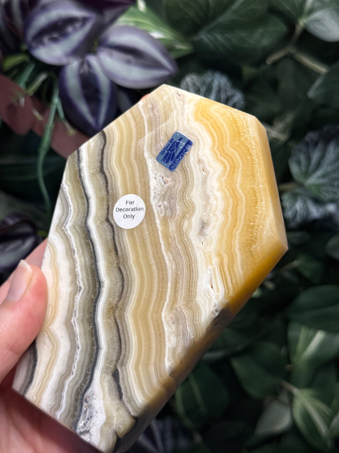 Dendritic Orange Calcite Coffin Dishes