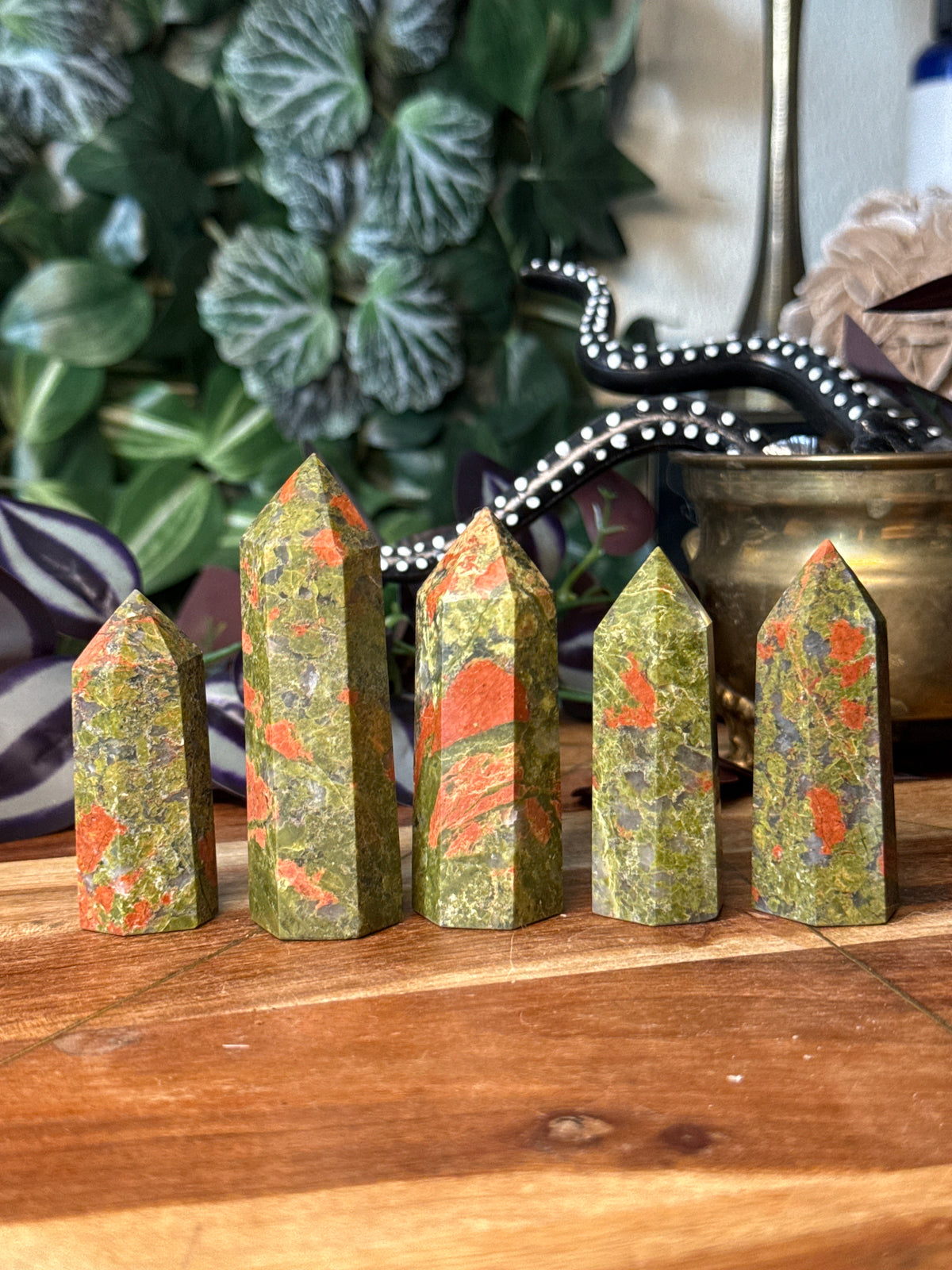 Unakite jasper towers