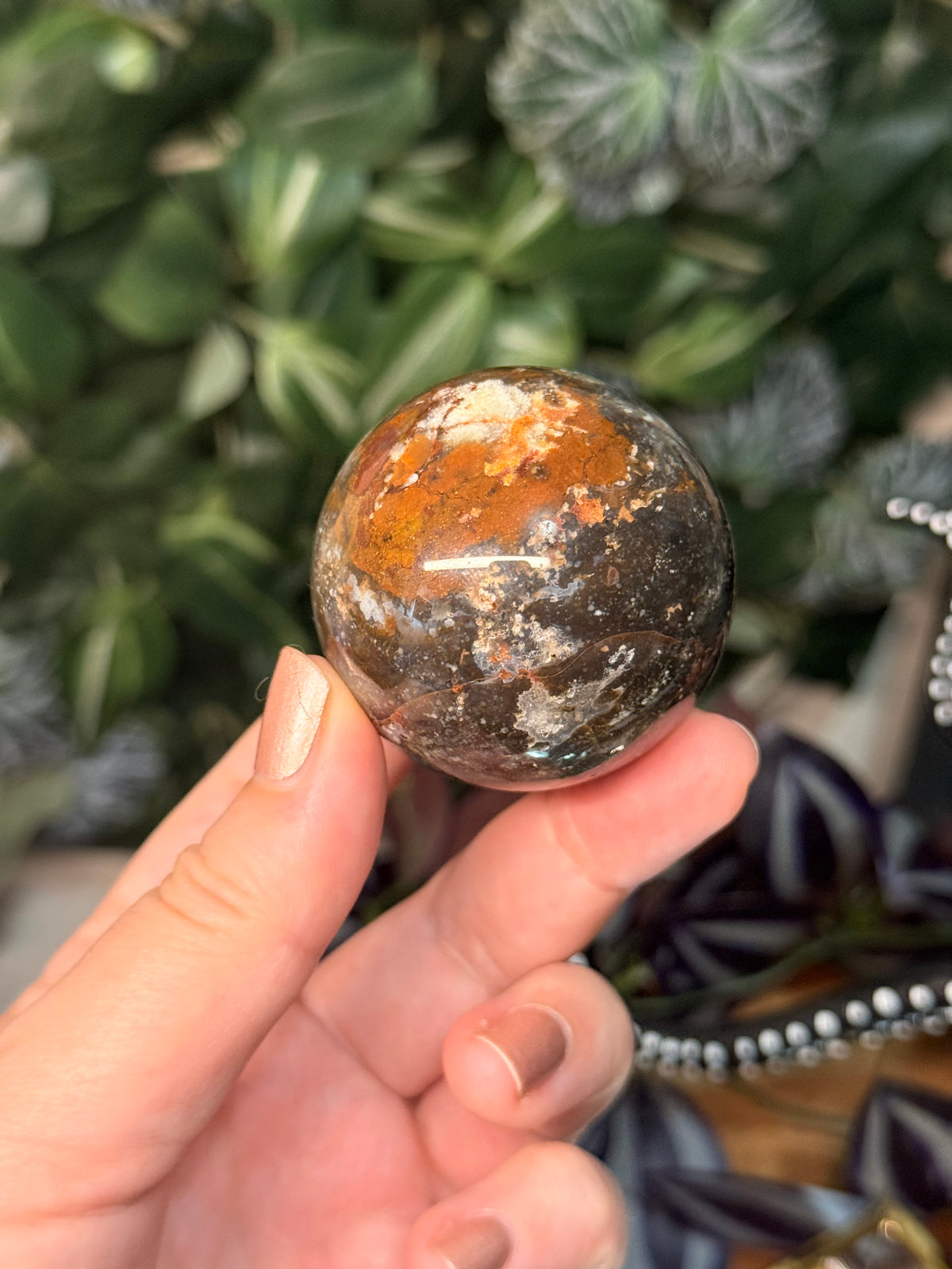 Starry Sky Agate spheres