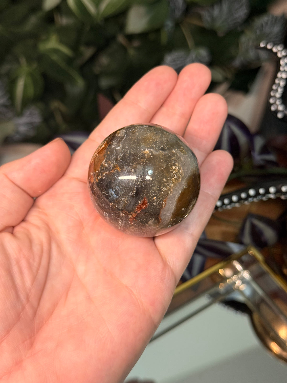 Starry Sky Agate spheres