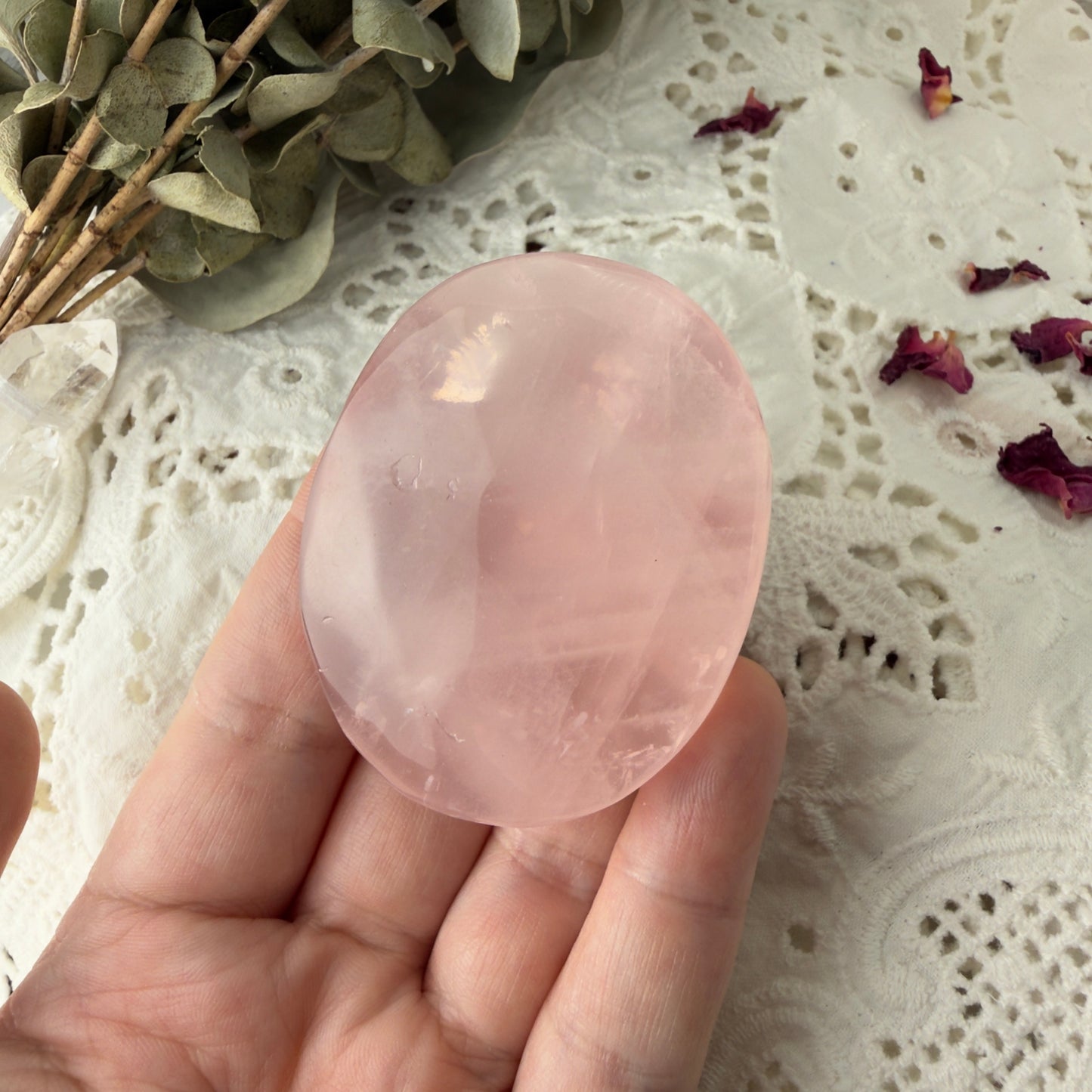 Rose Quartz palms