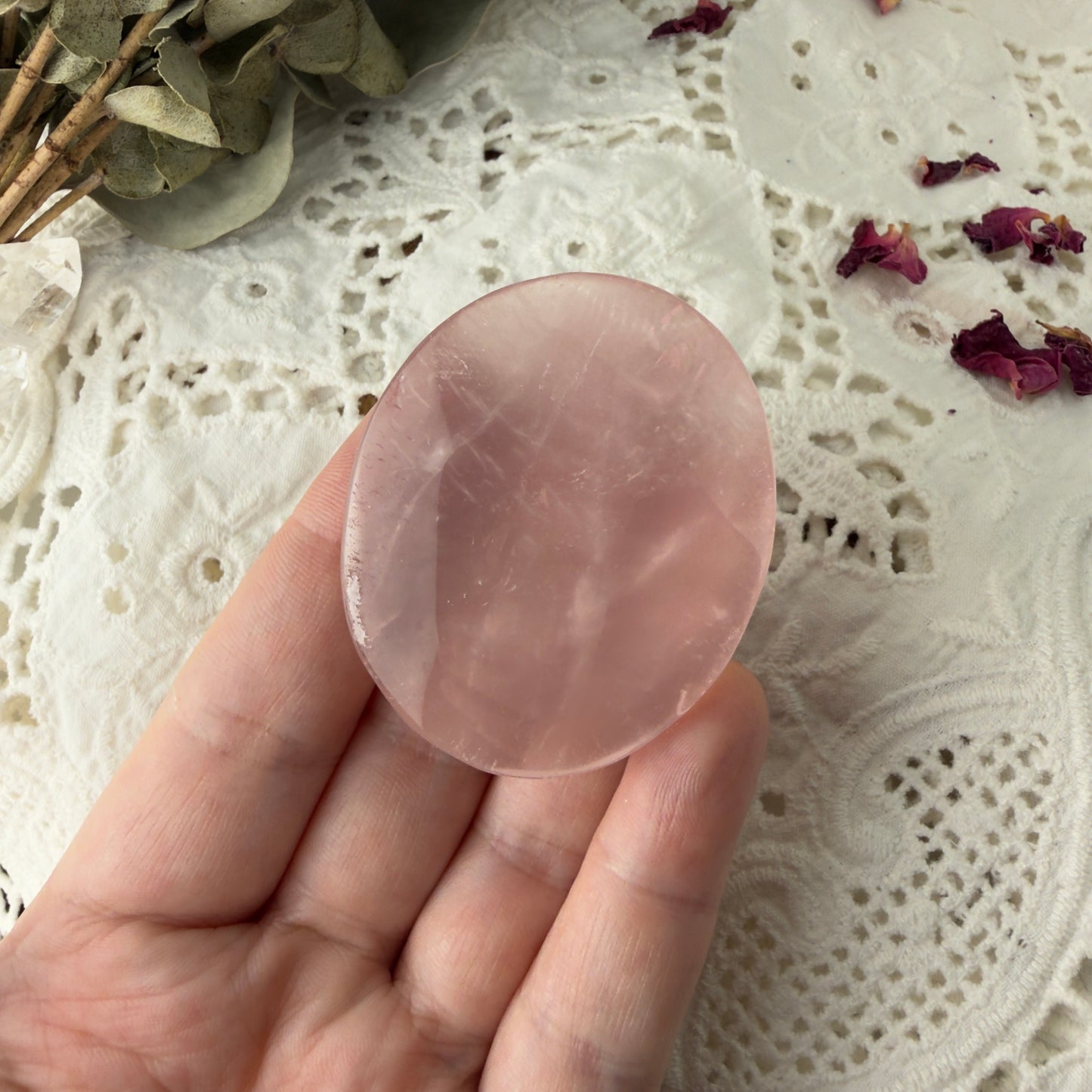 Rose Quartz palms